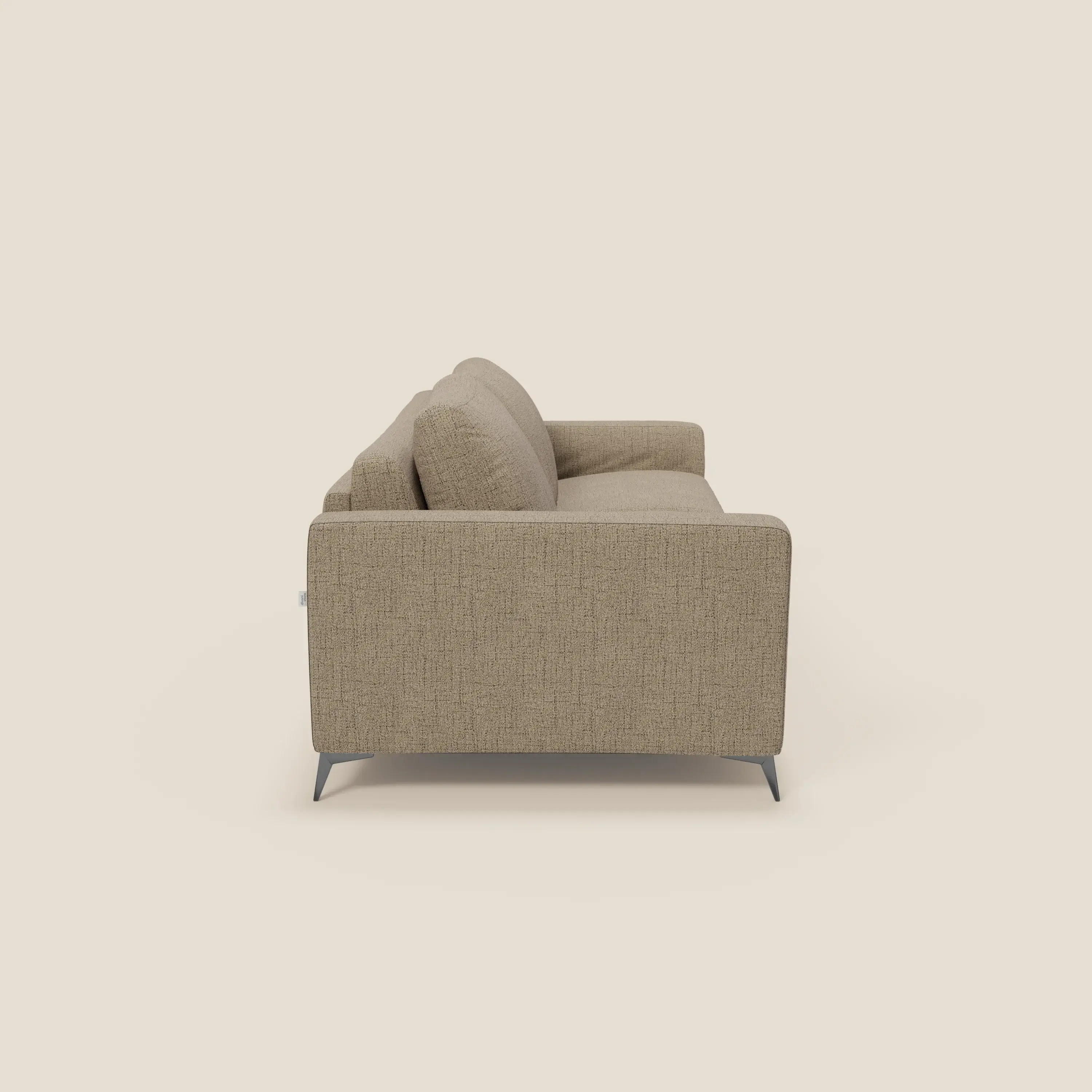 Alaya canapé convertible avec coussins de dossier douillet en tissu imperméable T03 marron - Image 4