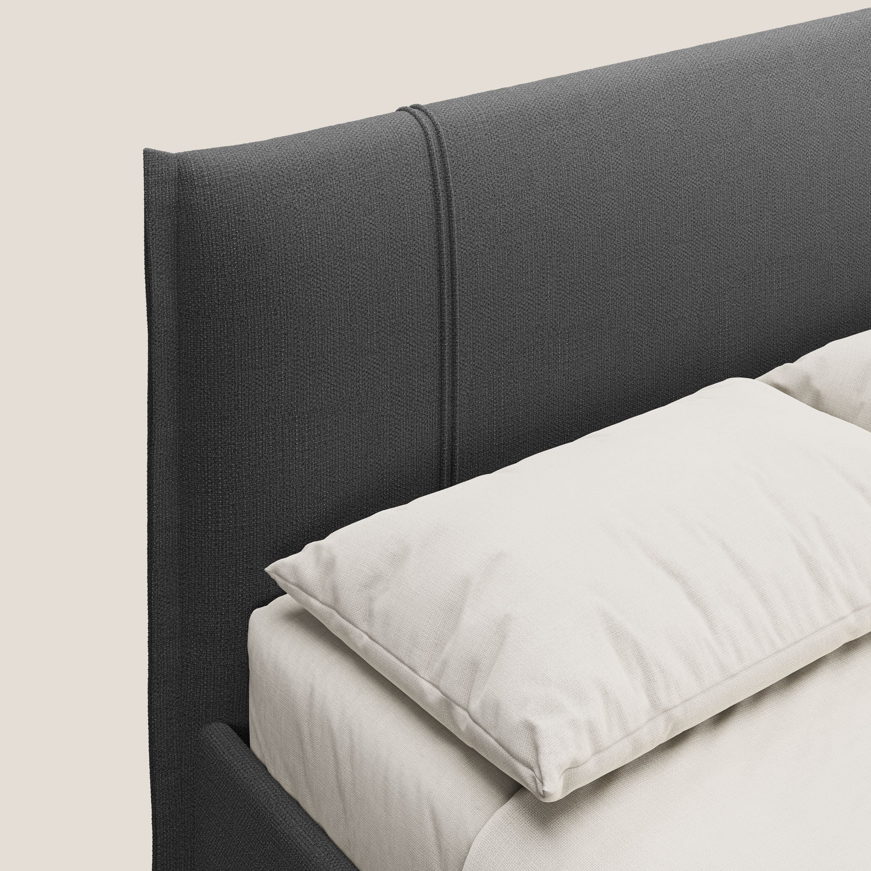 Alicia lit rembourré avec coffre de rangement en tissu imperméable T14 anthracite - Image 6