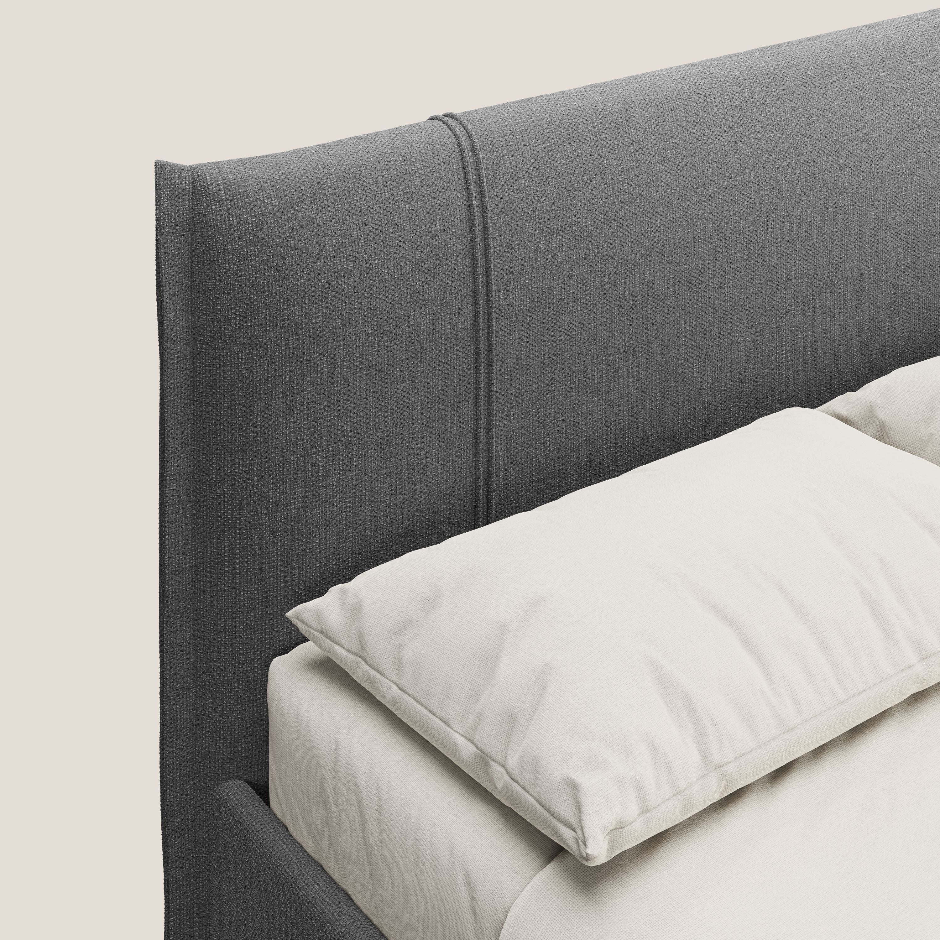 Alicia lit rembourré avec coffre de rangement en tissu imperméable T14 gris - Image 6