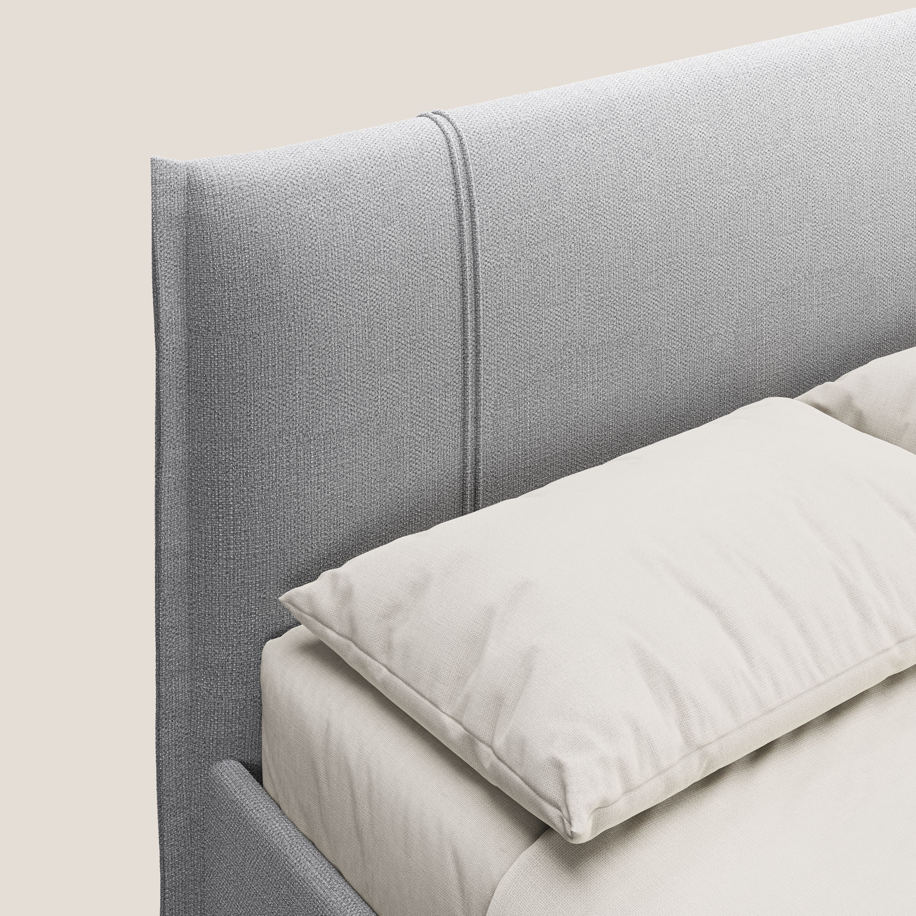 Alicia lit rembourré avec coffre de rangement en tissu imperméable T14 gris clair - Image 6