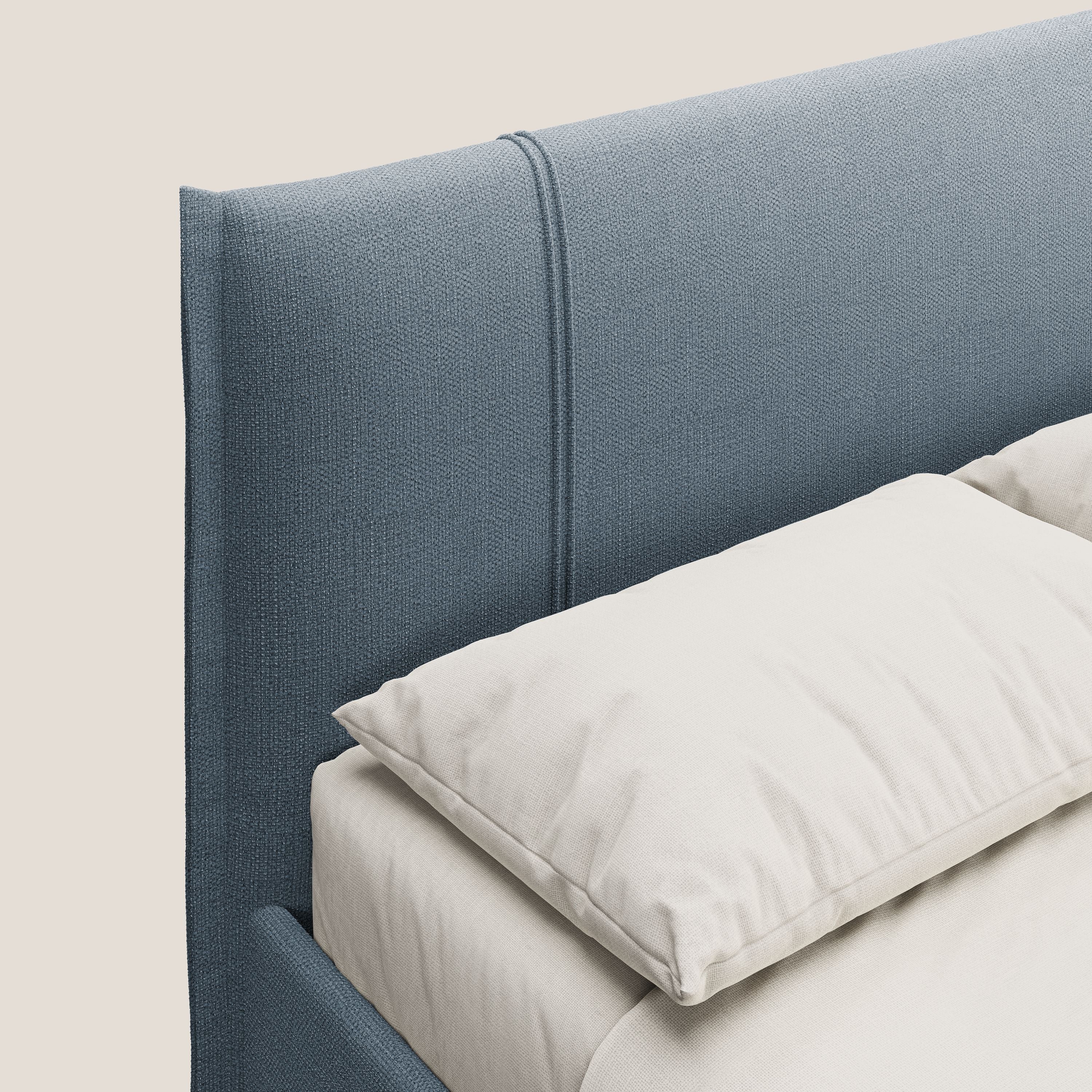 Alicia lit rembourré avec coffre de rangement en tissu imperméable T14 sucre glace - Image 6