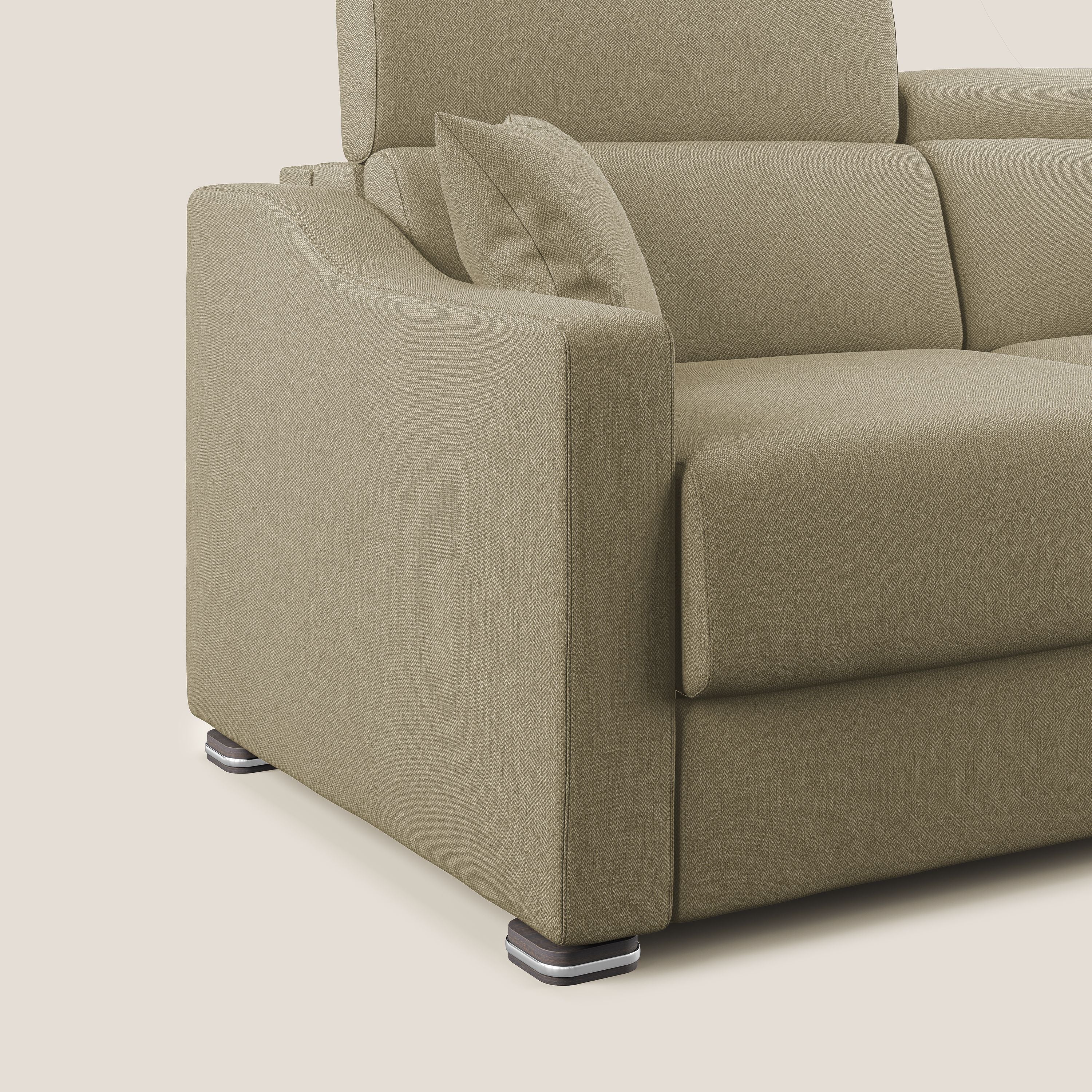 Amber canapé d'angle convertible en tissu détachable T05 camel - Image 9