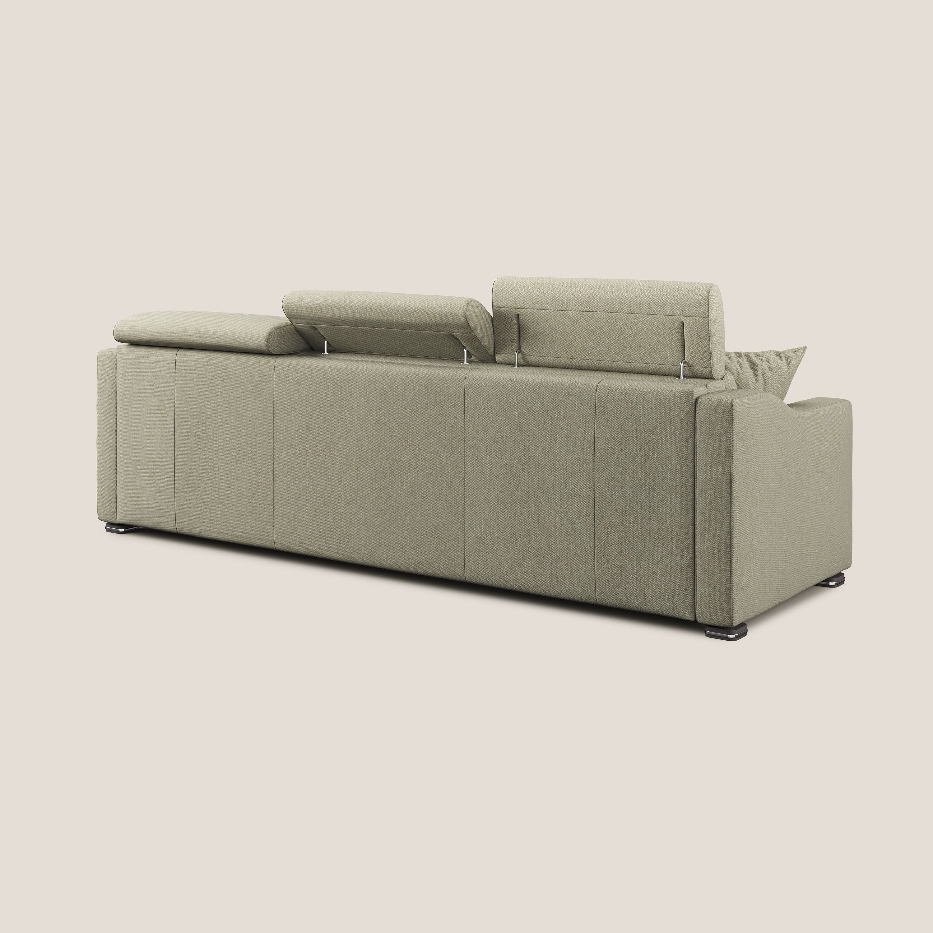Amber canapé d'angle convertible en tissu détachable T05 crème - Image 10