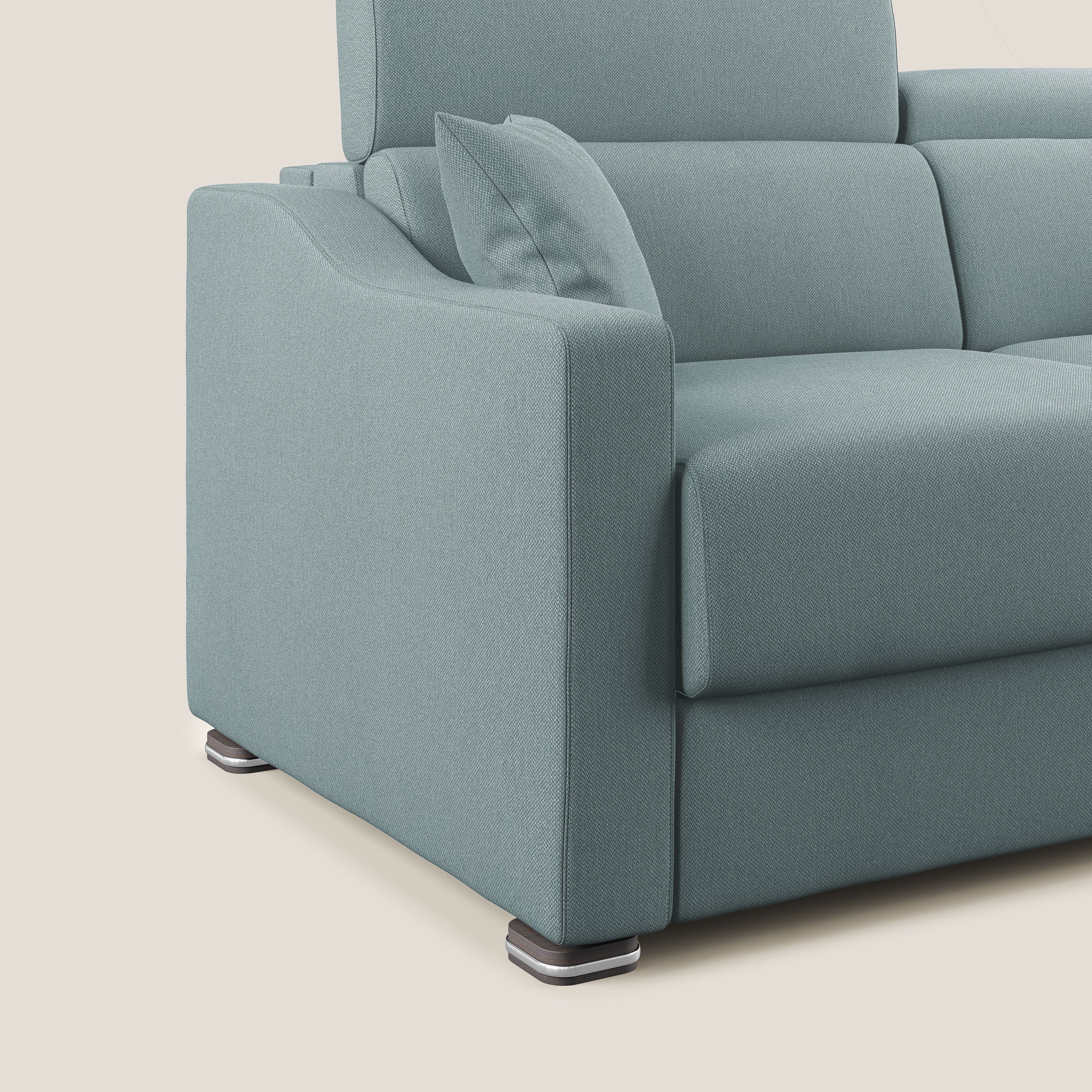 Amber canapé d'angle convertible en tissu détachable T05 sucre glace - Image 10