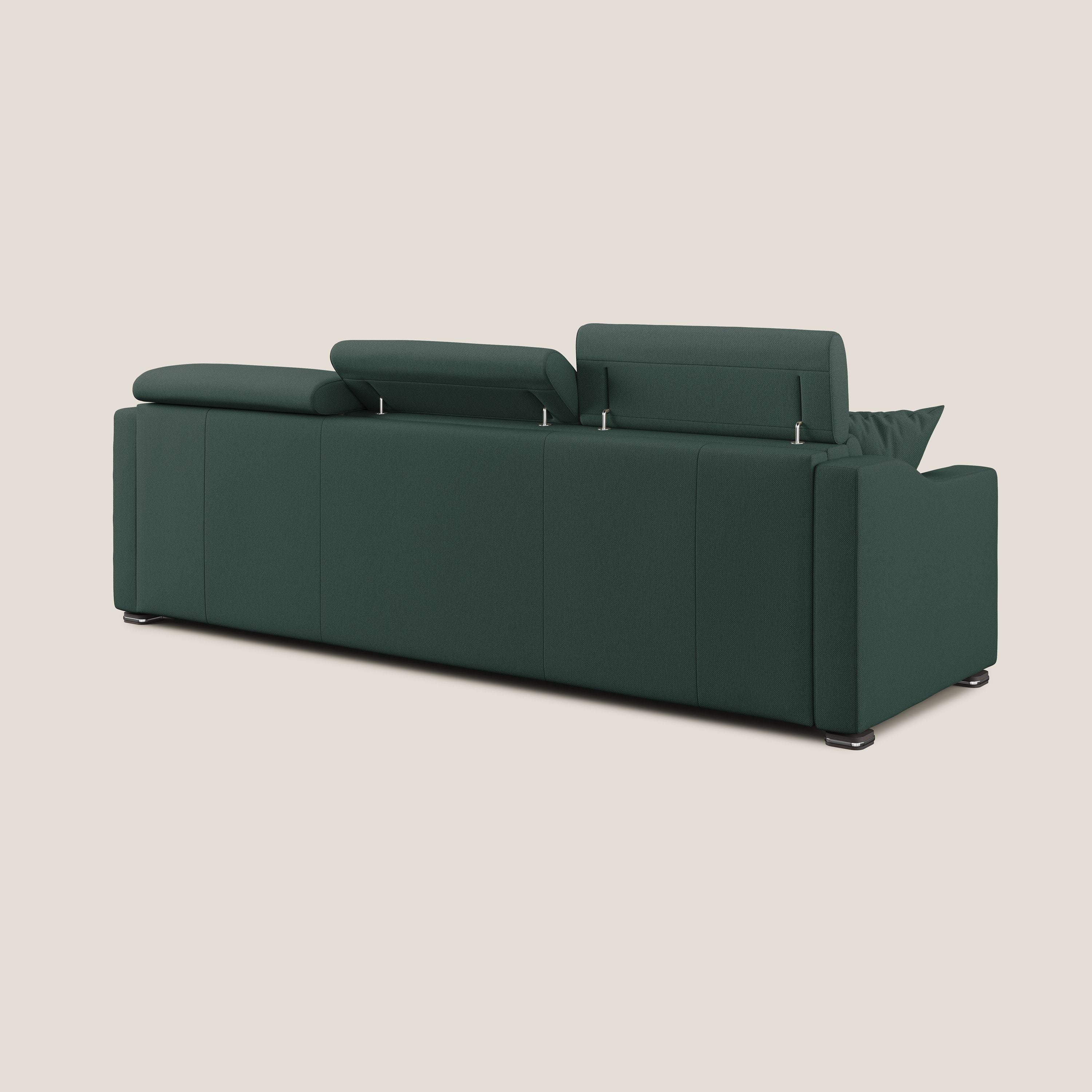 Amber canapé d'angle convertible en tissu détachable T05 vert - Image 9