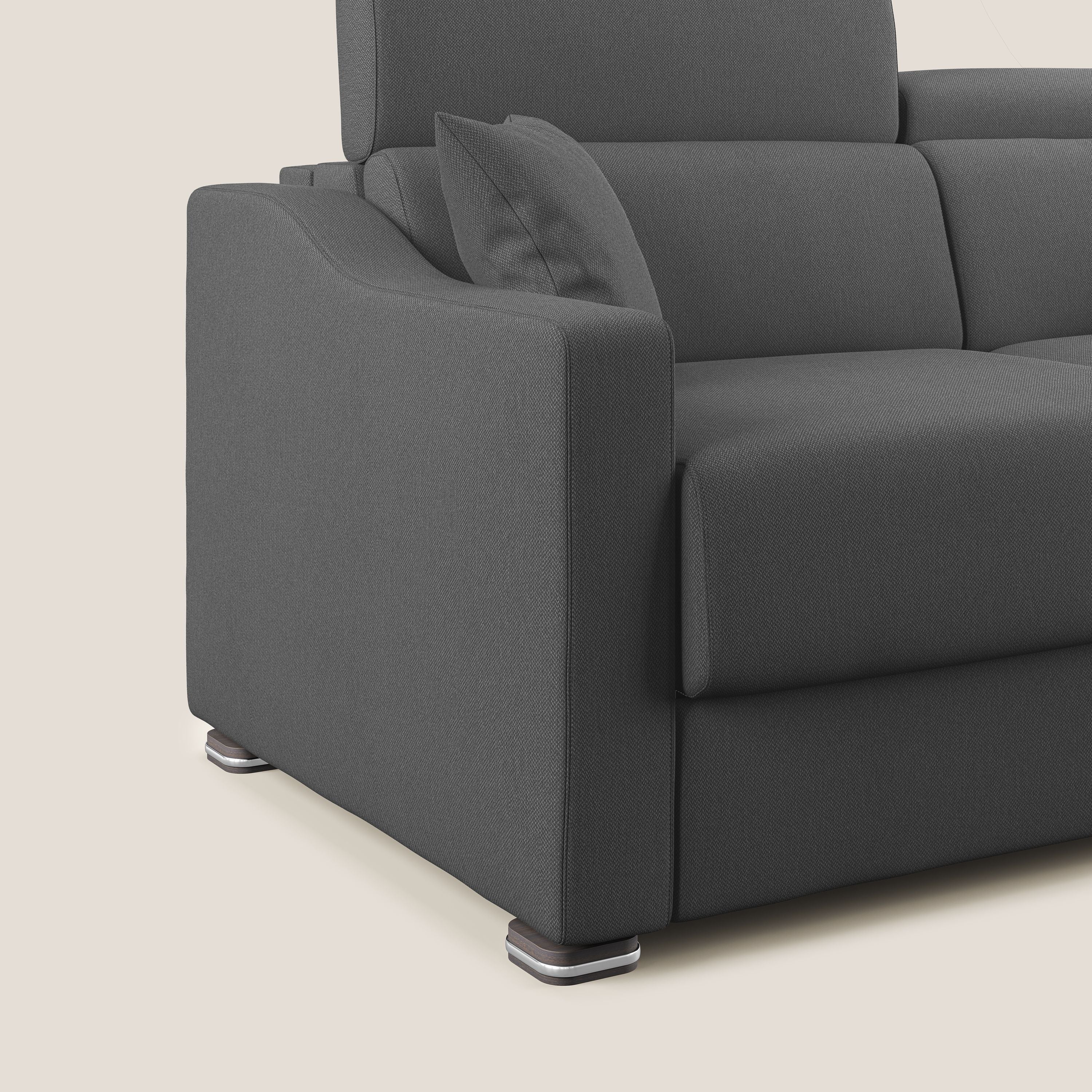 Amber canapé convertible en tissu détachable T05 anthracite - Image 6