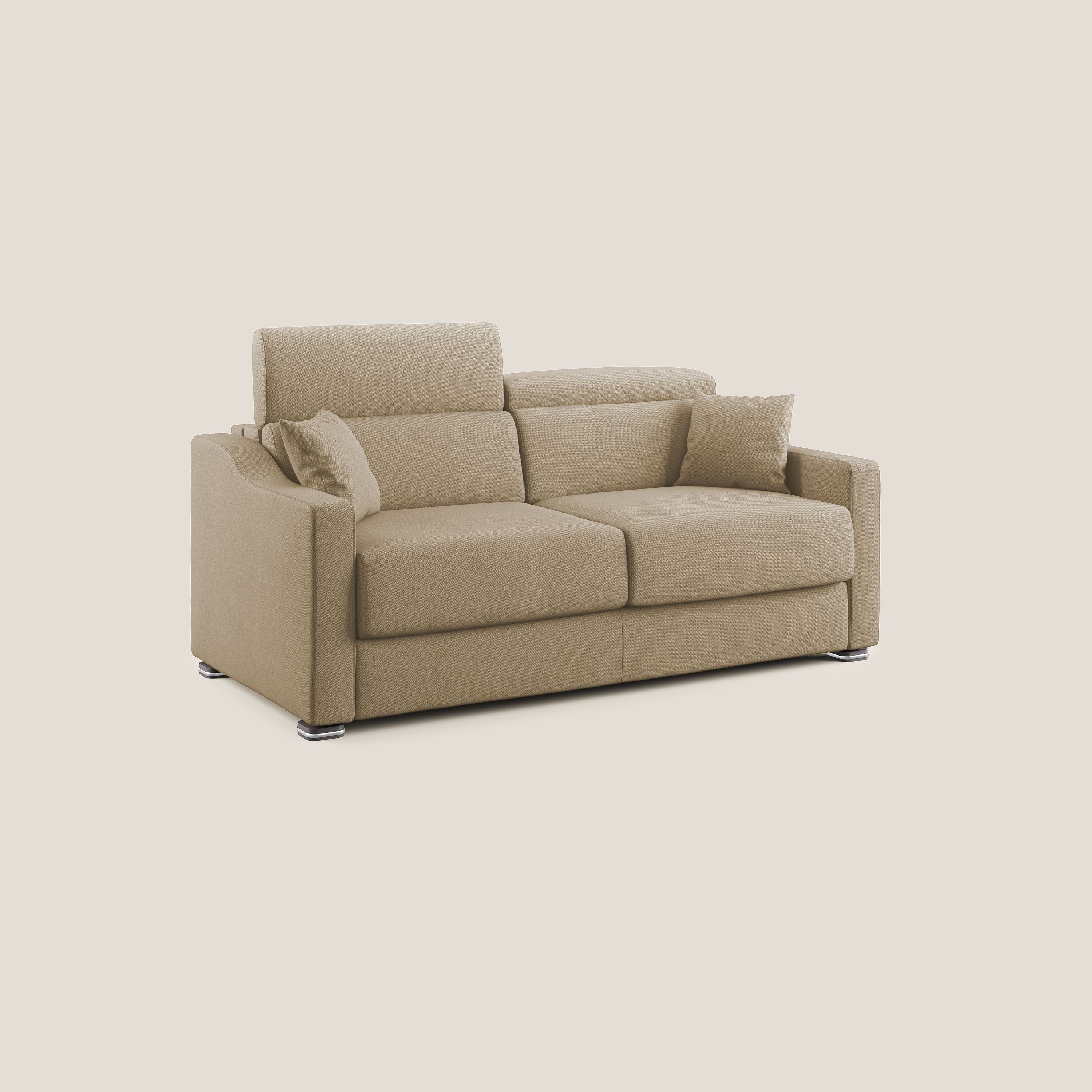 Amber canapé convertible en tissu détachable T05 beige - Image 3