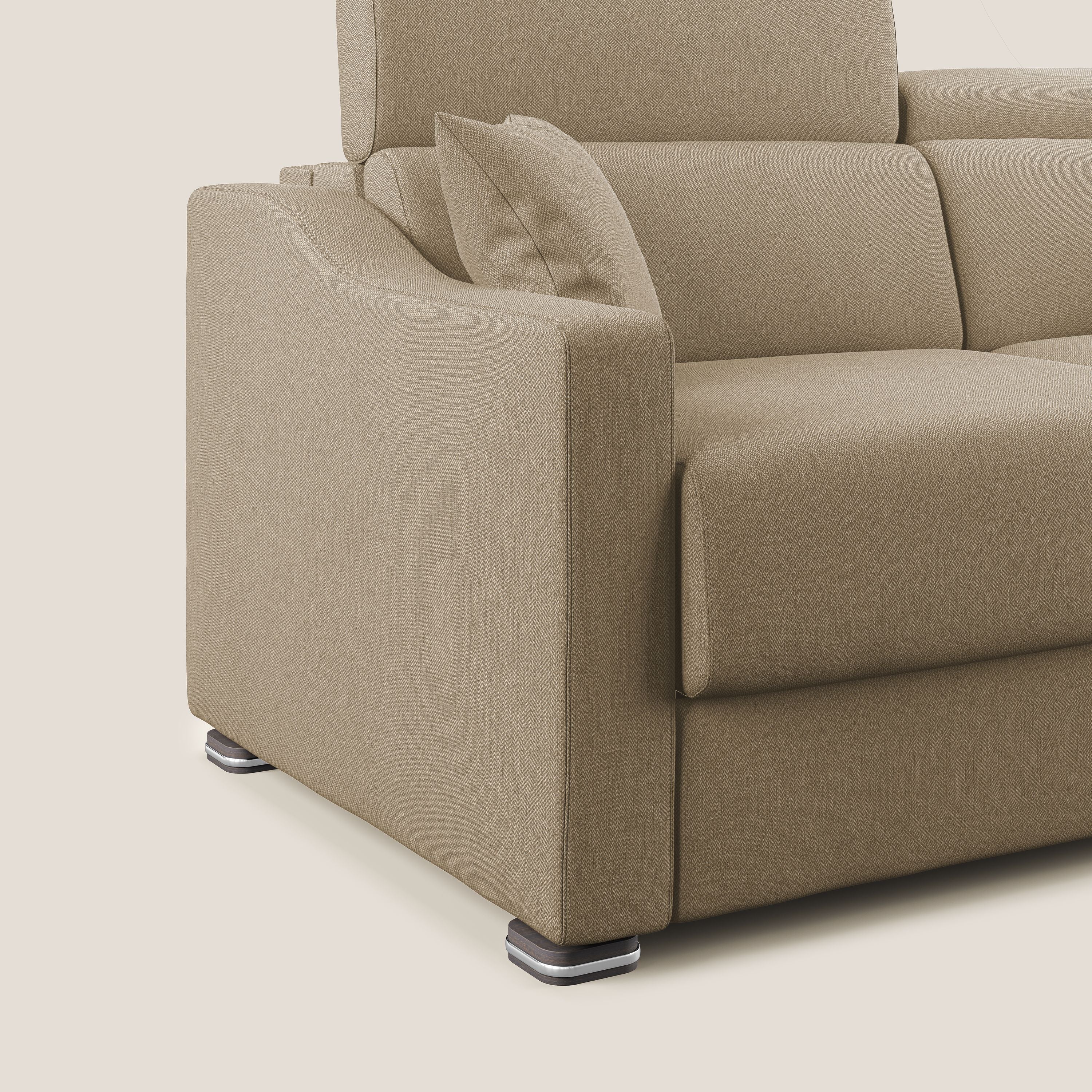 Amber canapé convertible en tissu détachable T05 beige - Image 6