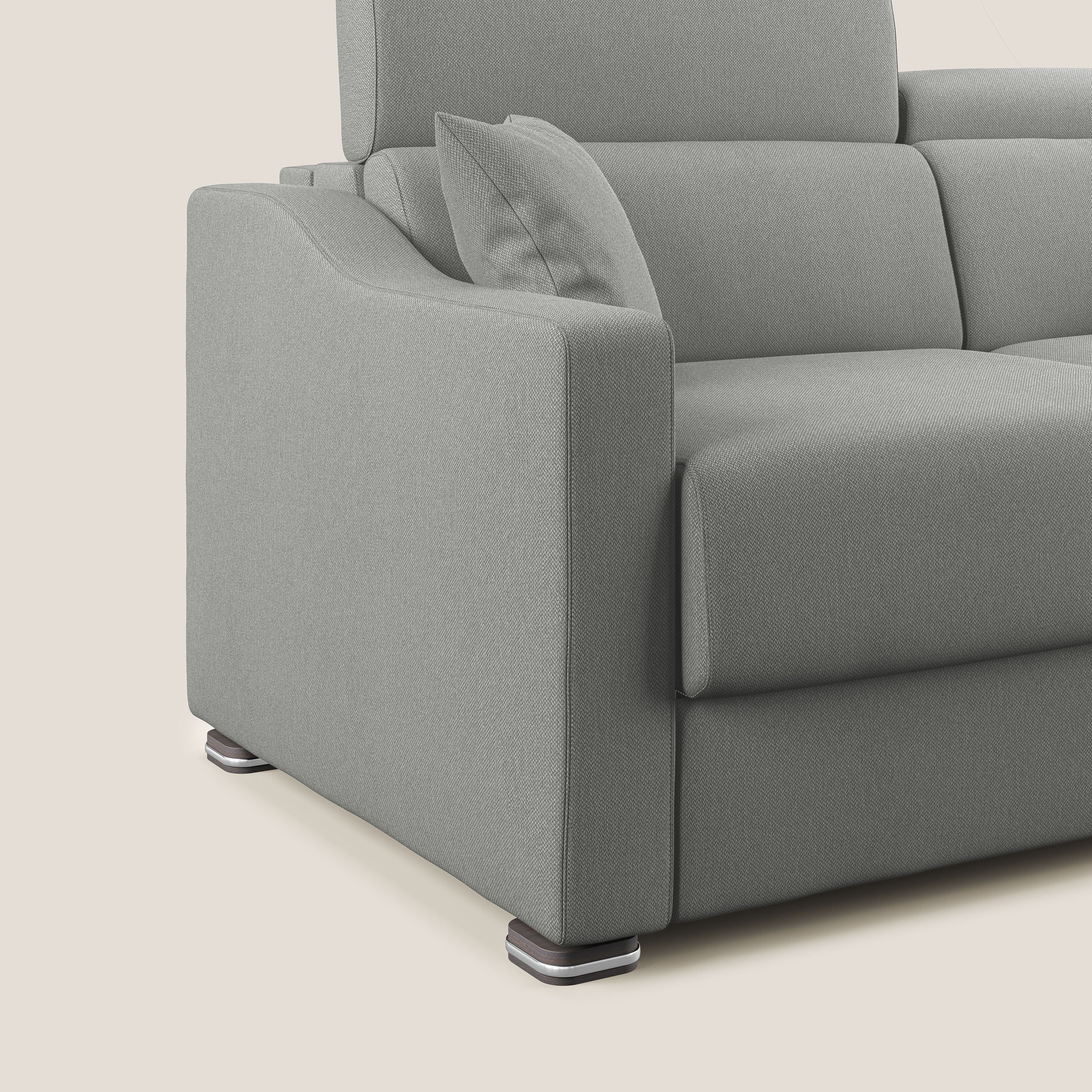 Amber canapé convertible en tissu détachable T05 gris - Image 6