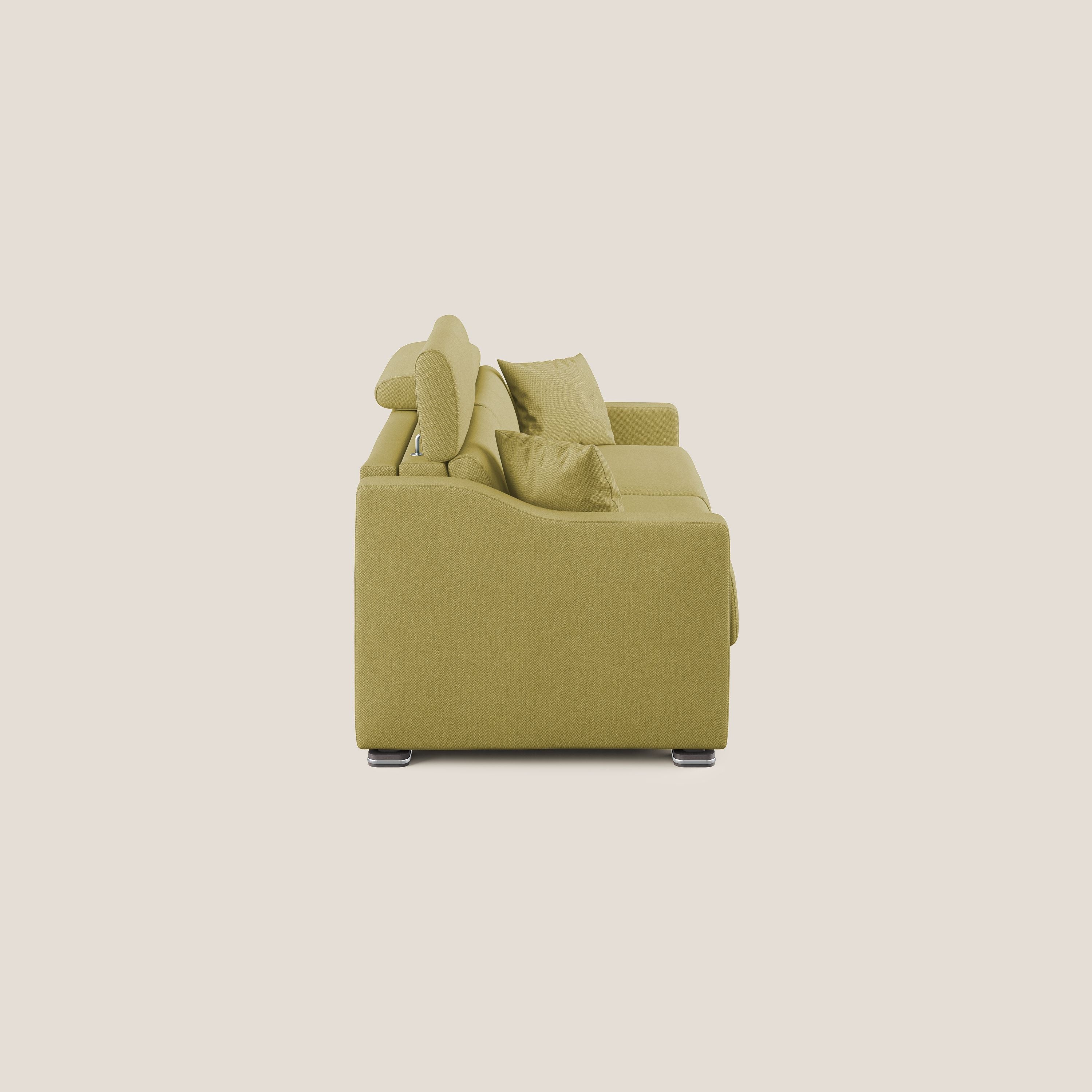 Amber canapé convertible en tissu détachable T05 jaune - Image 4