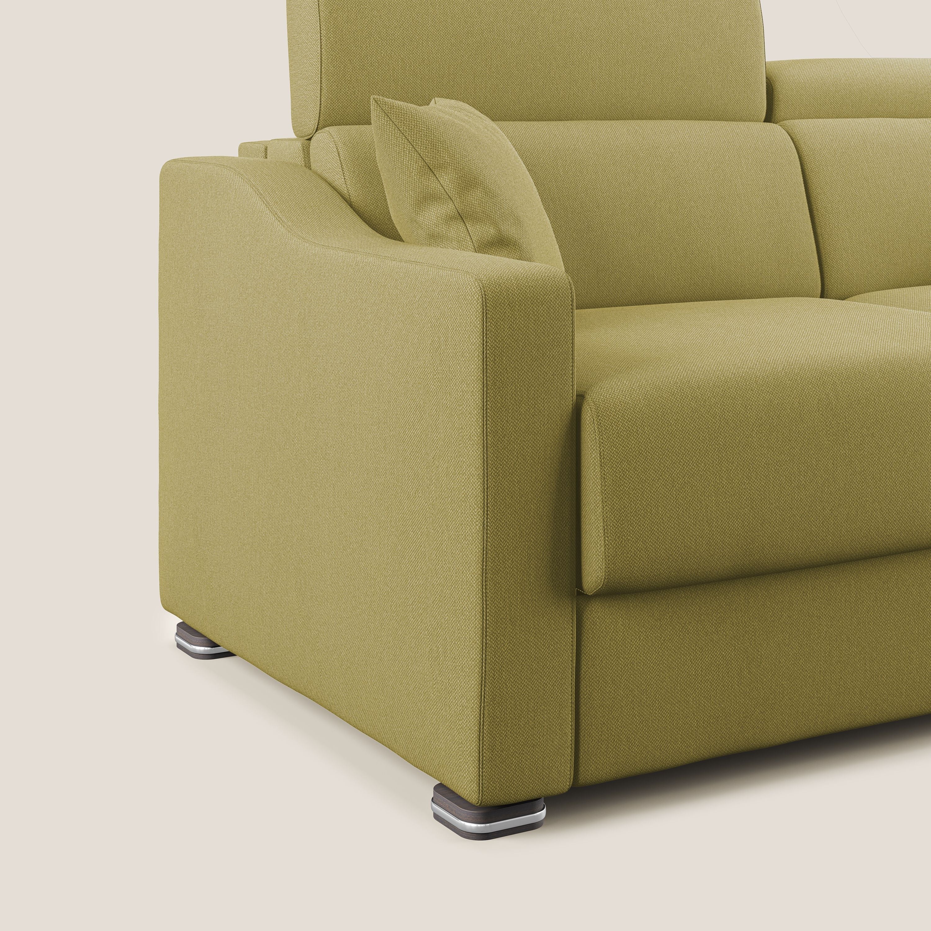 Amber canapé convertible en tissu détachable T05 jaune - Image 6