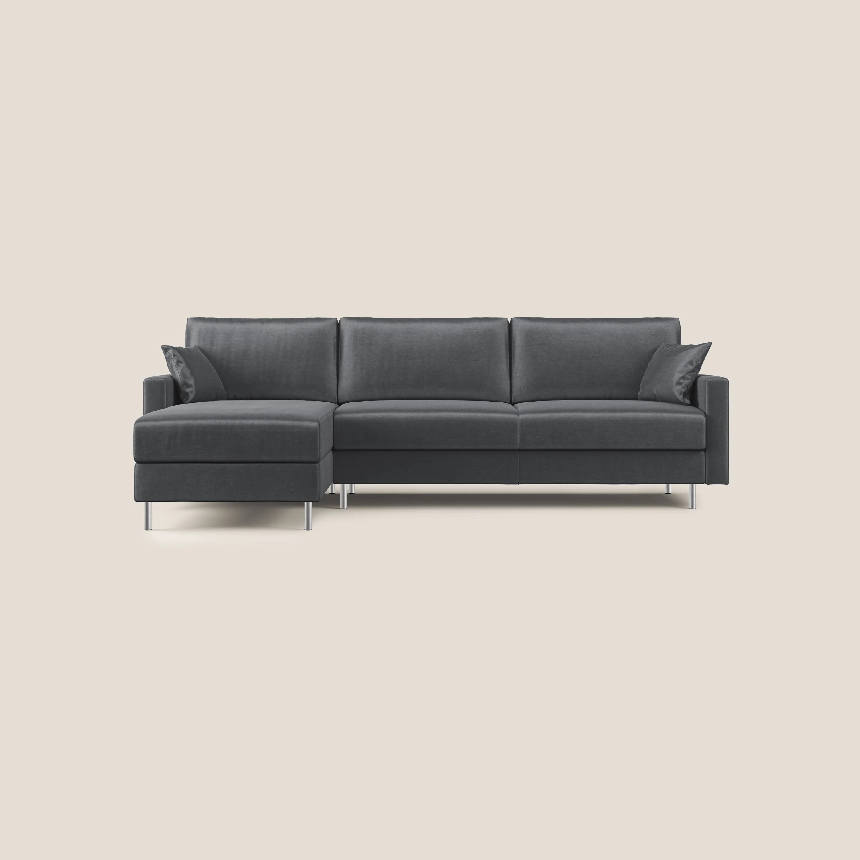 Andromeda canapé-lit d’angle en velours doux imperméable T01 anthracite - Image 11