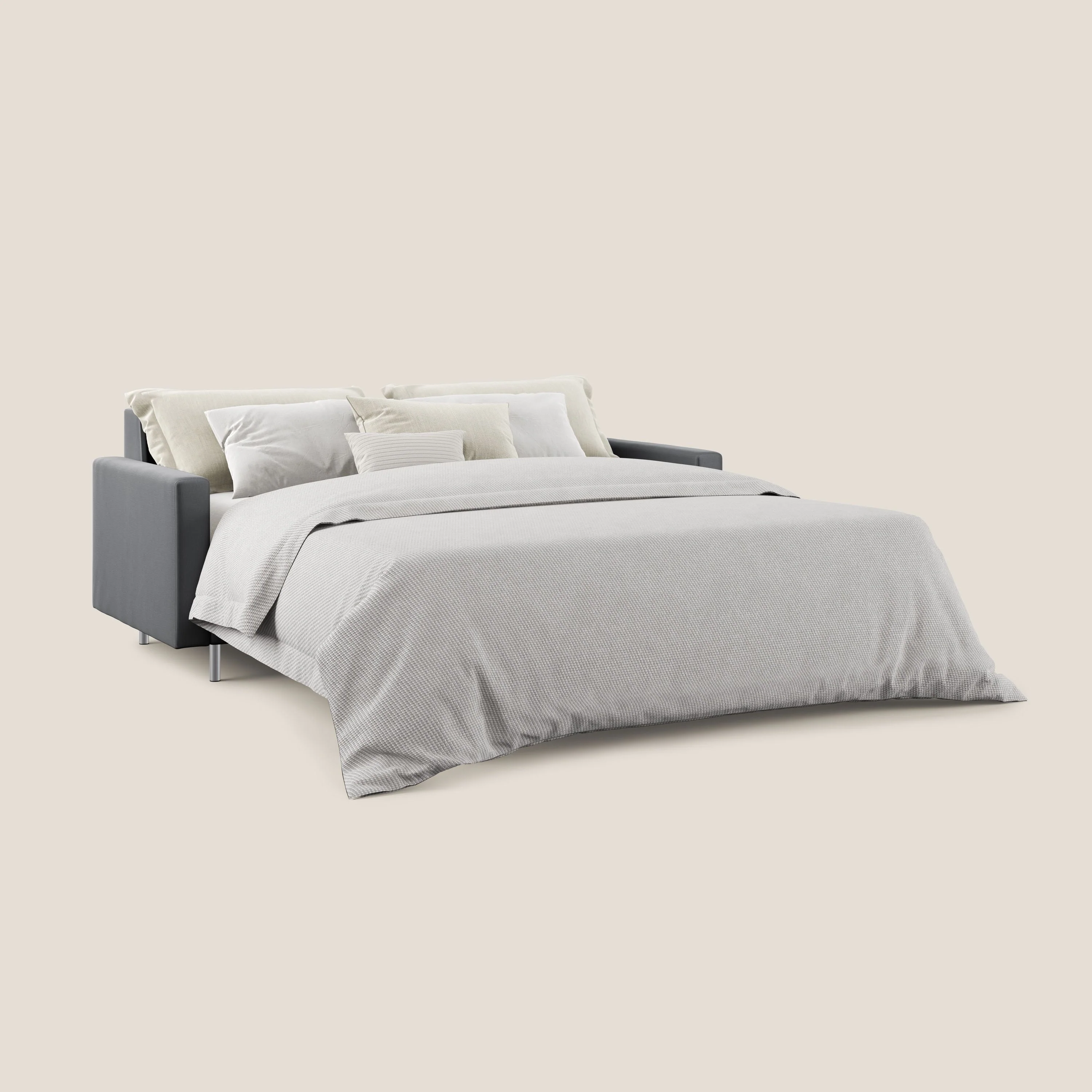Andromeda canapé-lit double en velours doux imperméable T01 anthracite - Image 2