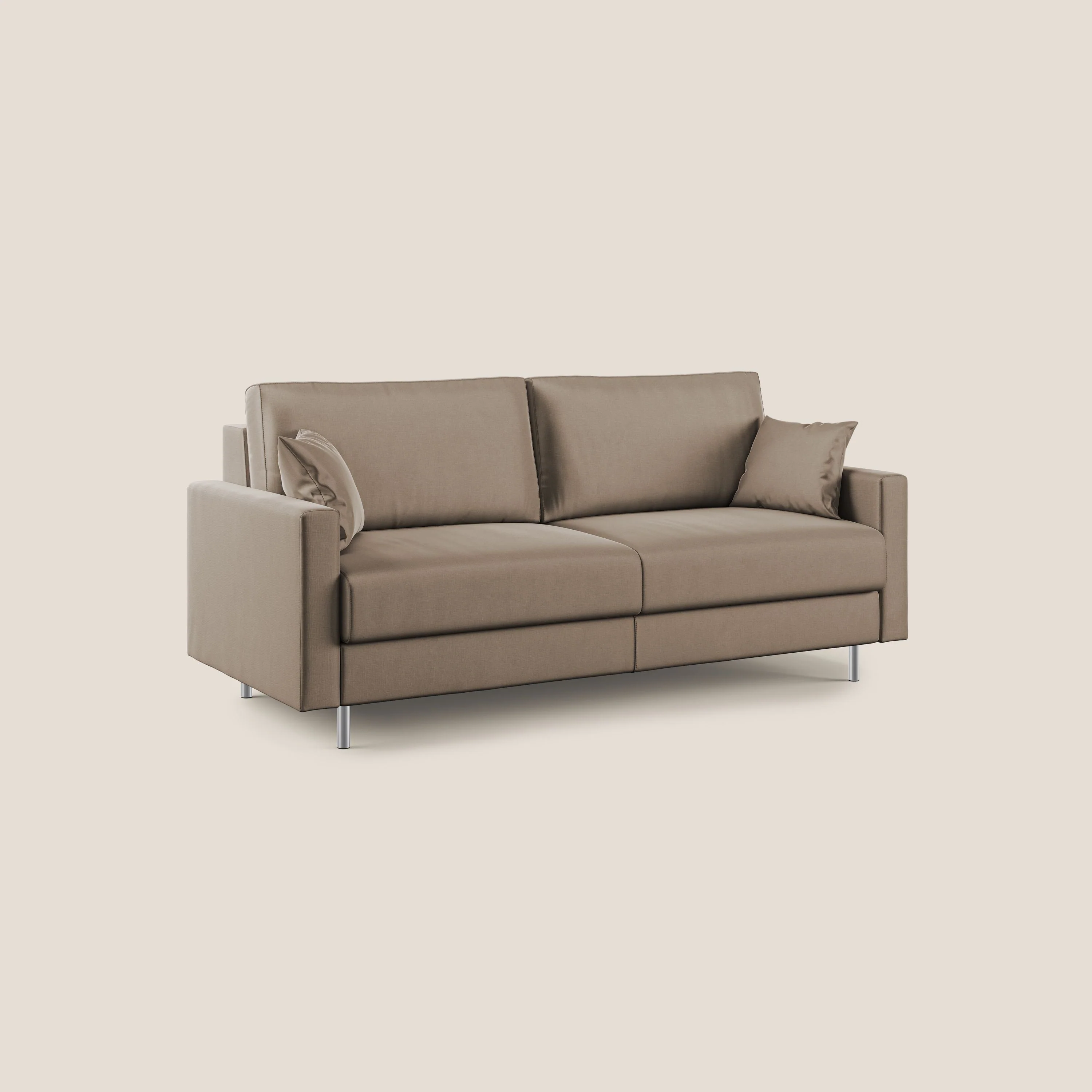 Andromeda canapé convertible en velours doux imperméable T01 marron - Image 3