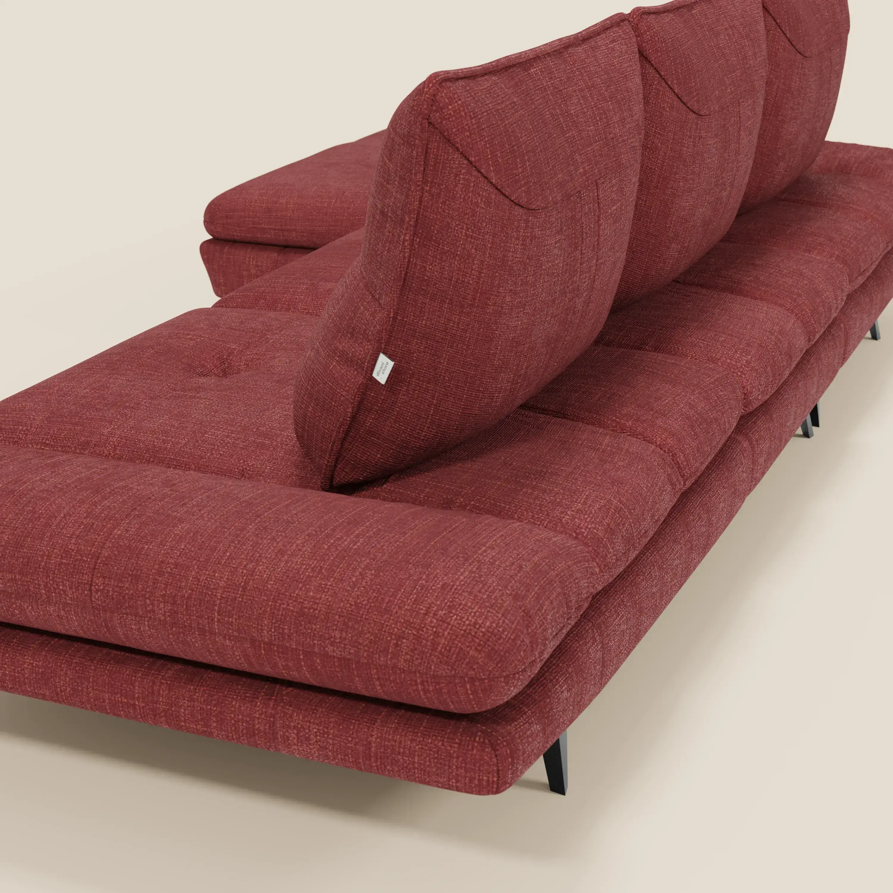 Ardex Canapé avec méridienne - dossiers coulissants et accoudoirs réglables en élégant tissu imperméable T06 - Image 10