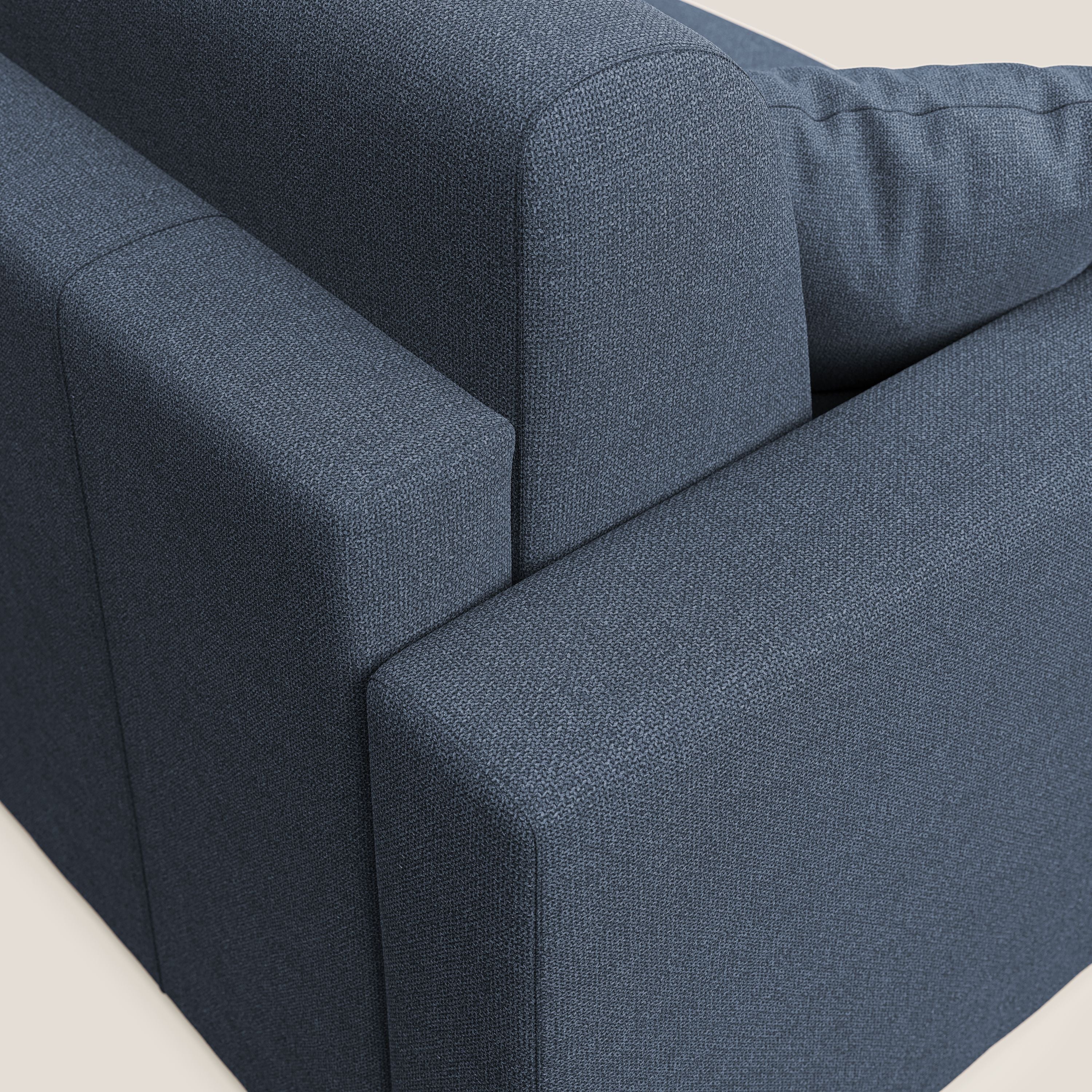 Best Canapé d'angle convertible en tissu détachable QuickClean T08 bleu - Image 9