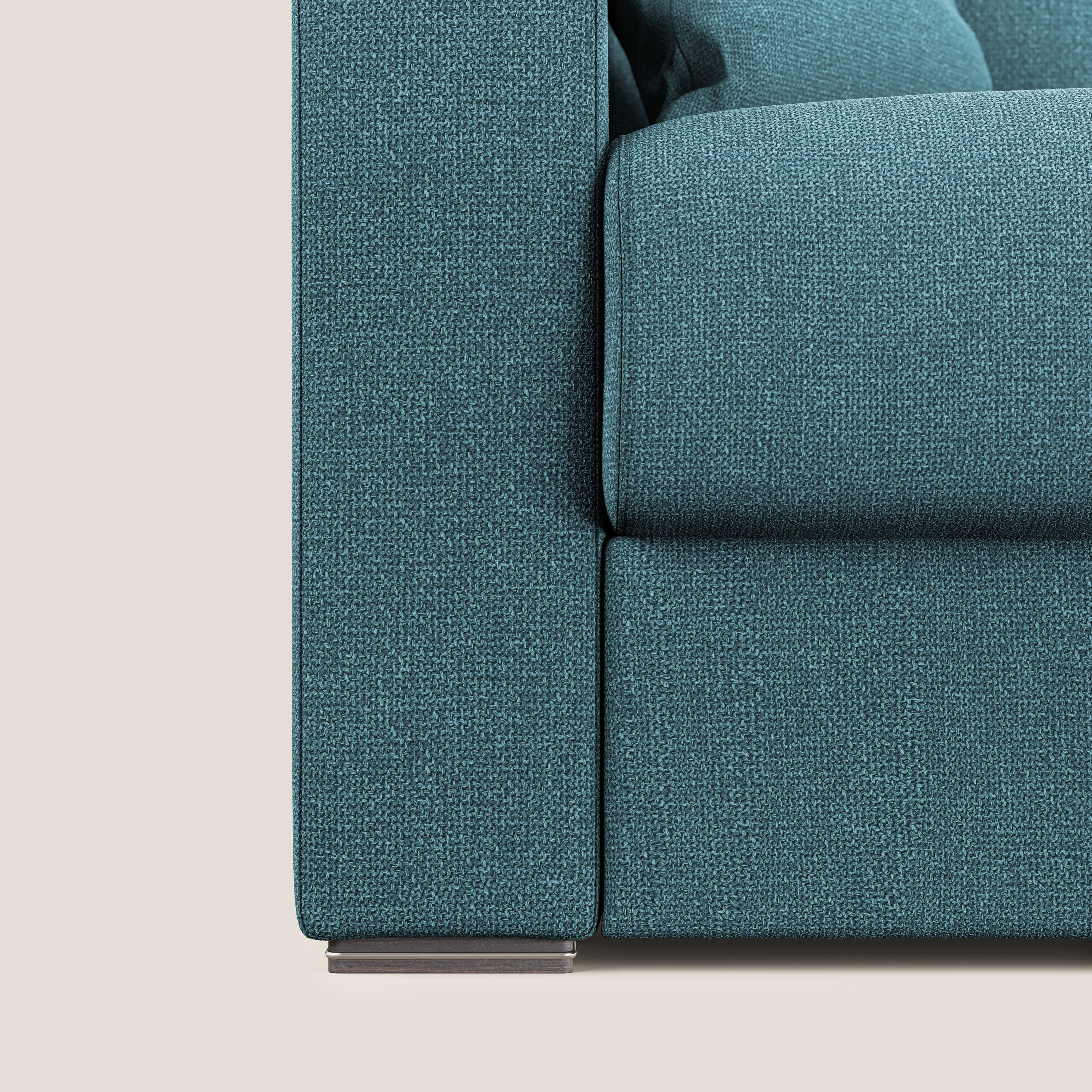 Best Canapé d'angle convertible en tissu détachable QuickClean T08 bleu ciel - Image 7