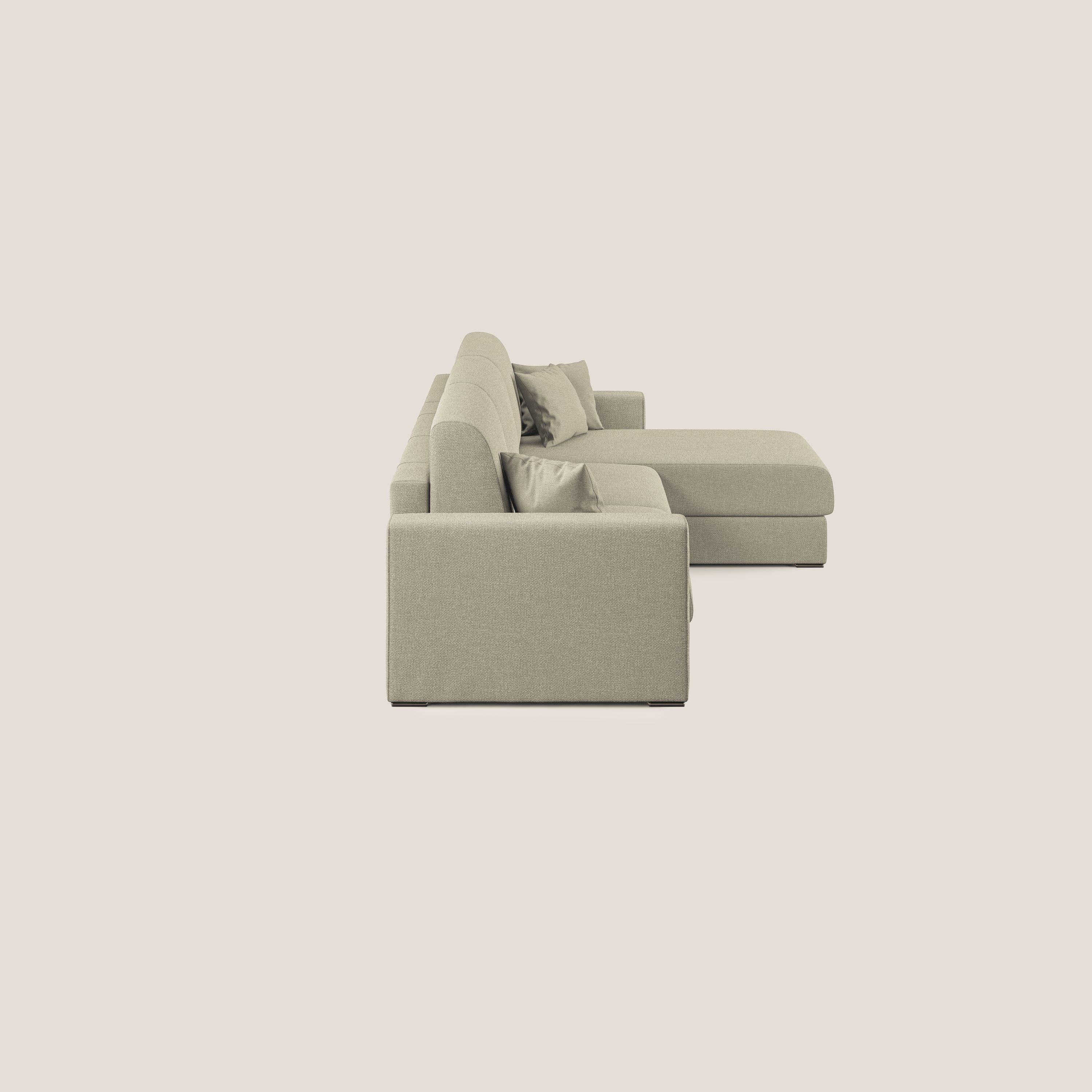 Best Canapé d'angle convertible en tissu détachable QuickClean T08 crème - Image 4