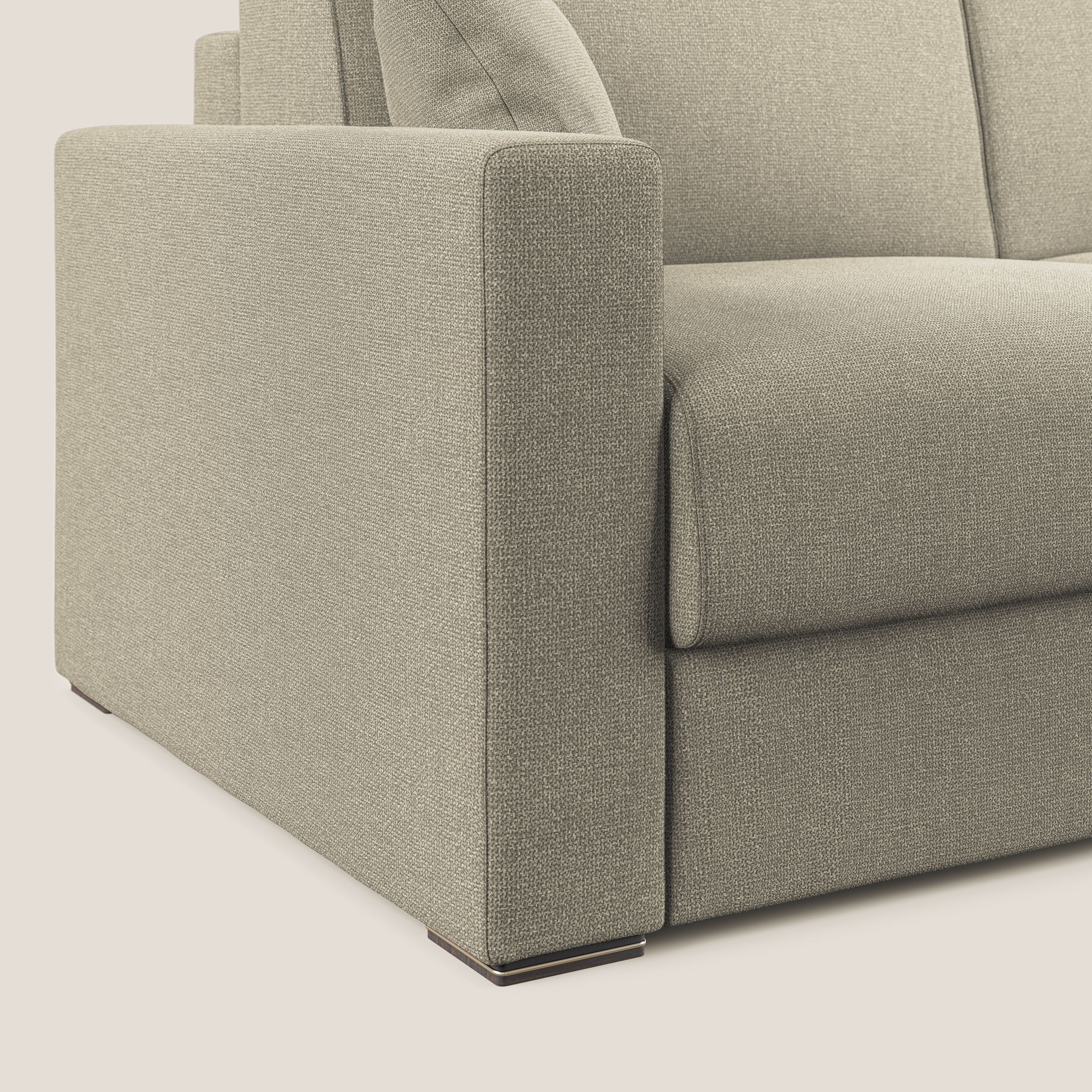 Best Canapé d'angle convertible en tissu détachable QuickClean T08 crème - Image 7