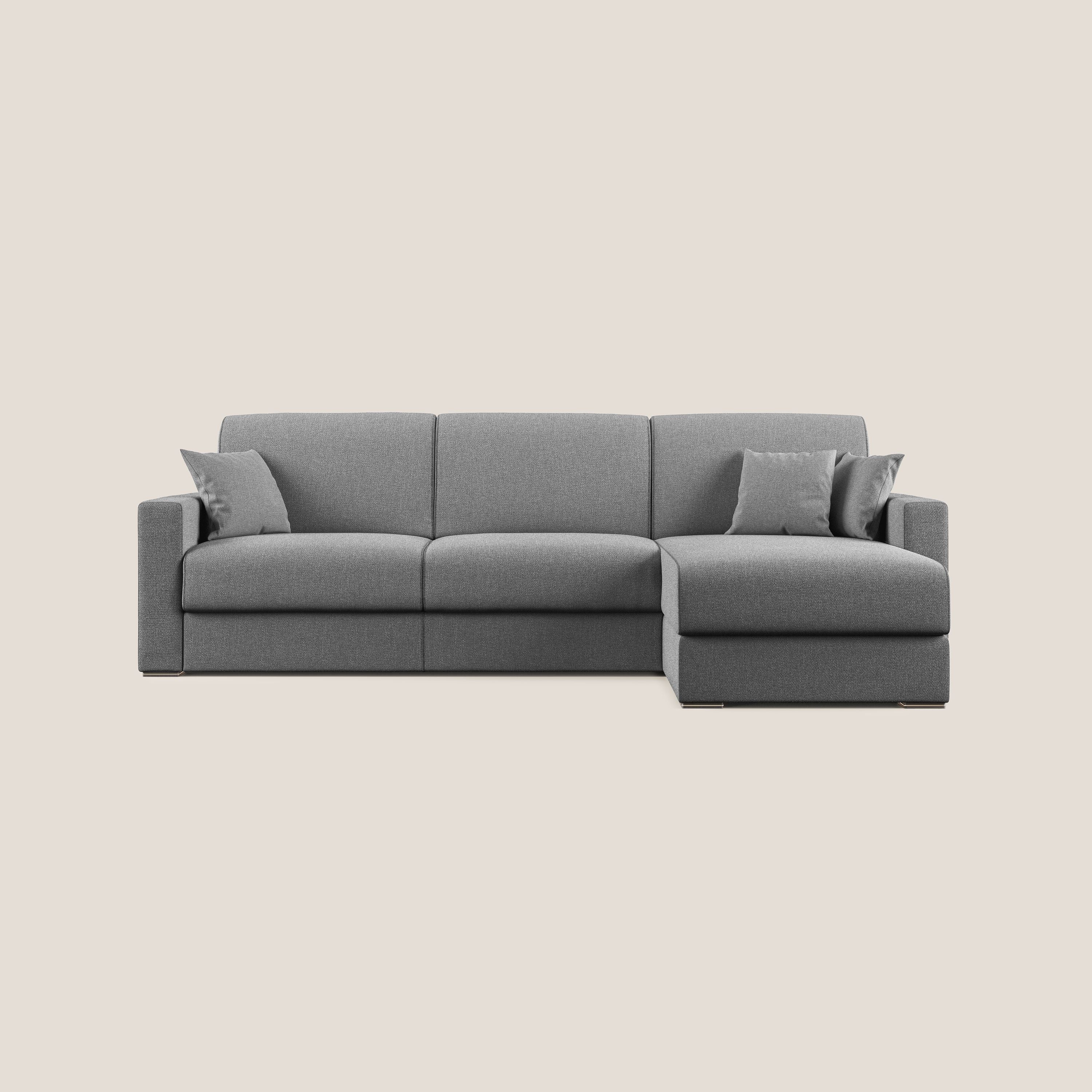 Best Canapé d'angle convertible en tissu détachable QuickClean T08 gris