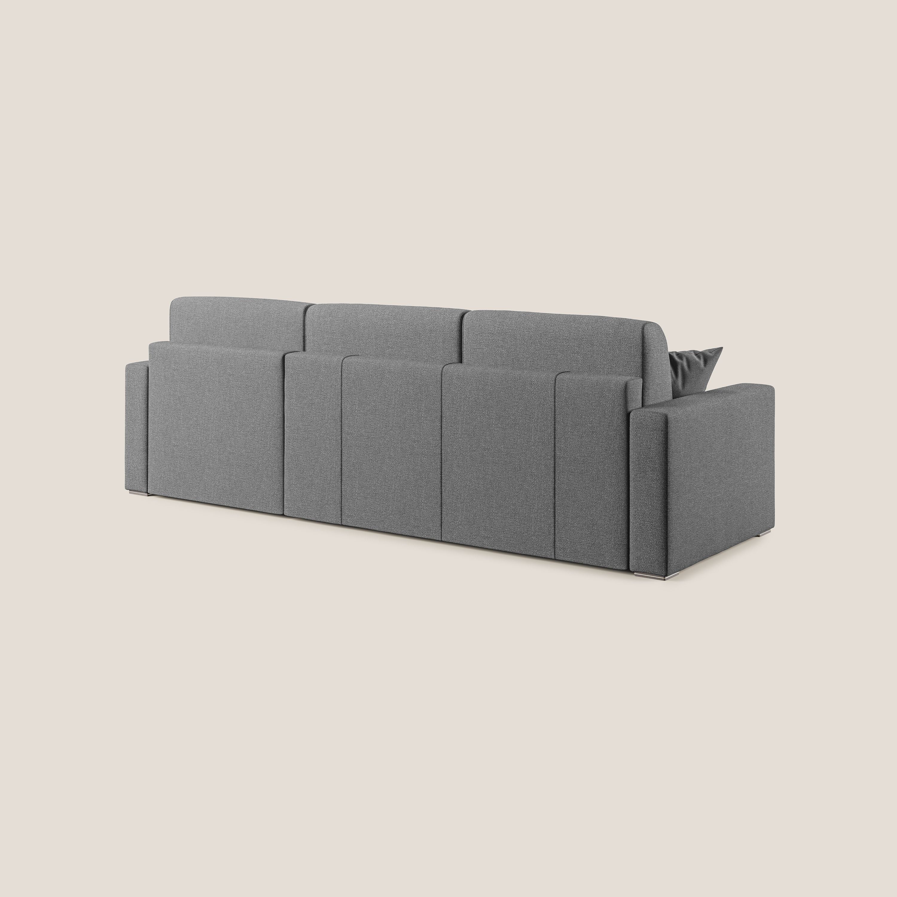 Best Canapé d'angle convertible en tissu détachable QuickClean T08 gris - Image 6