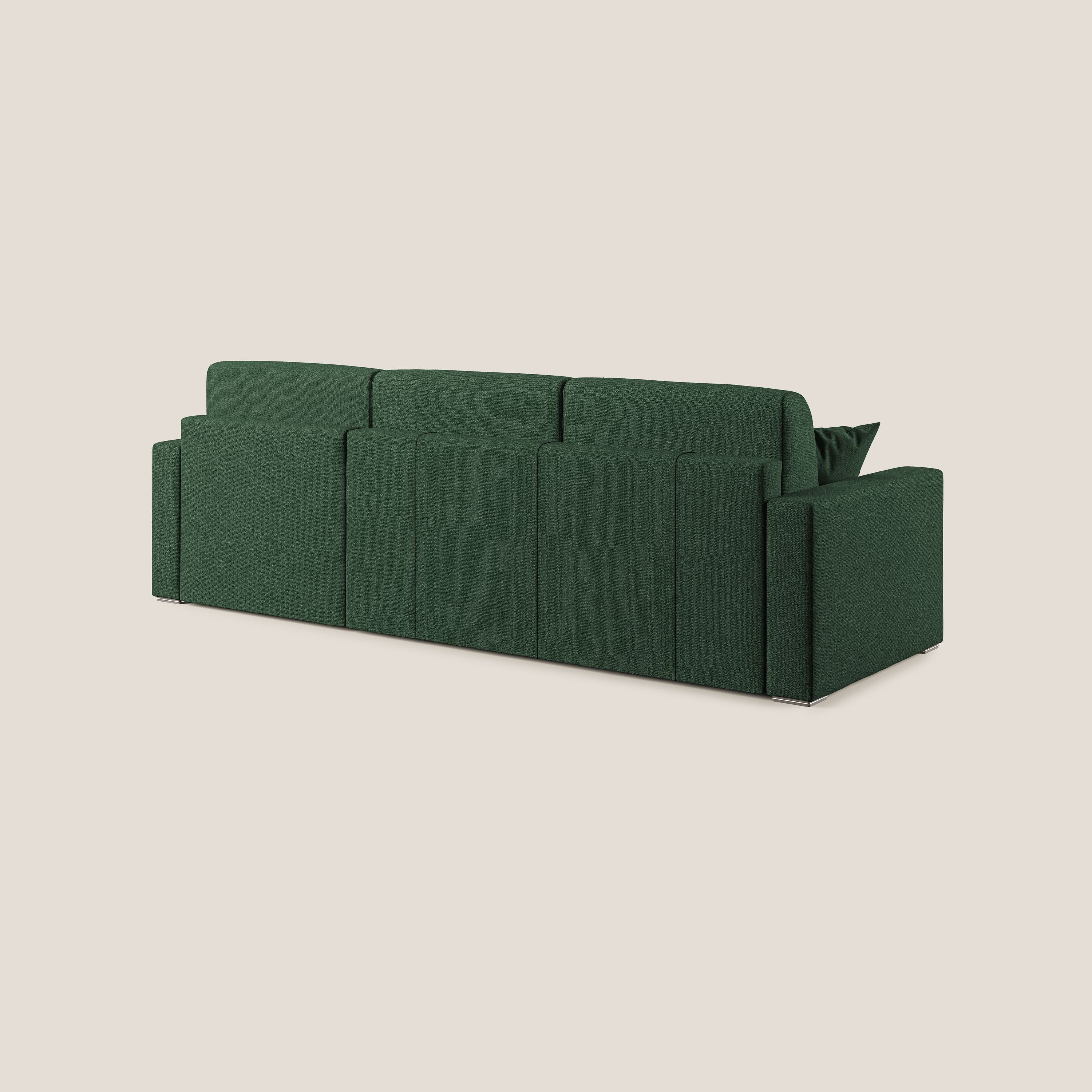 Best Canapé d'angle convertible en tissu détachable QuickClean T08 vert - Image 6