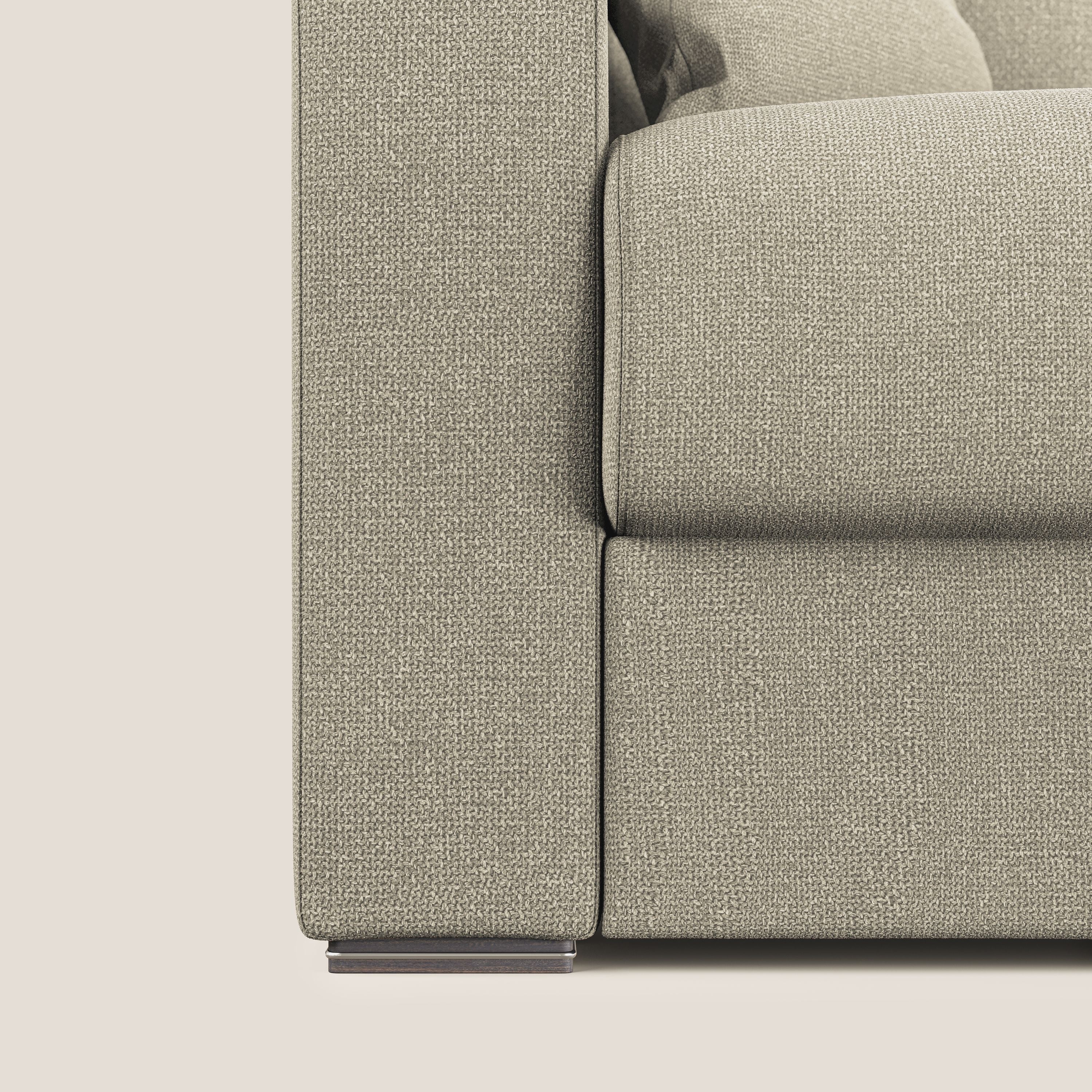 Best canapé lit convertible en tissu détachable QuickClean T08 crème - Image 5
