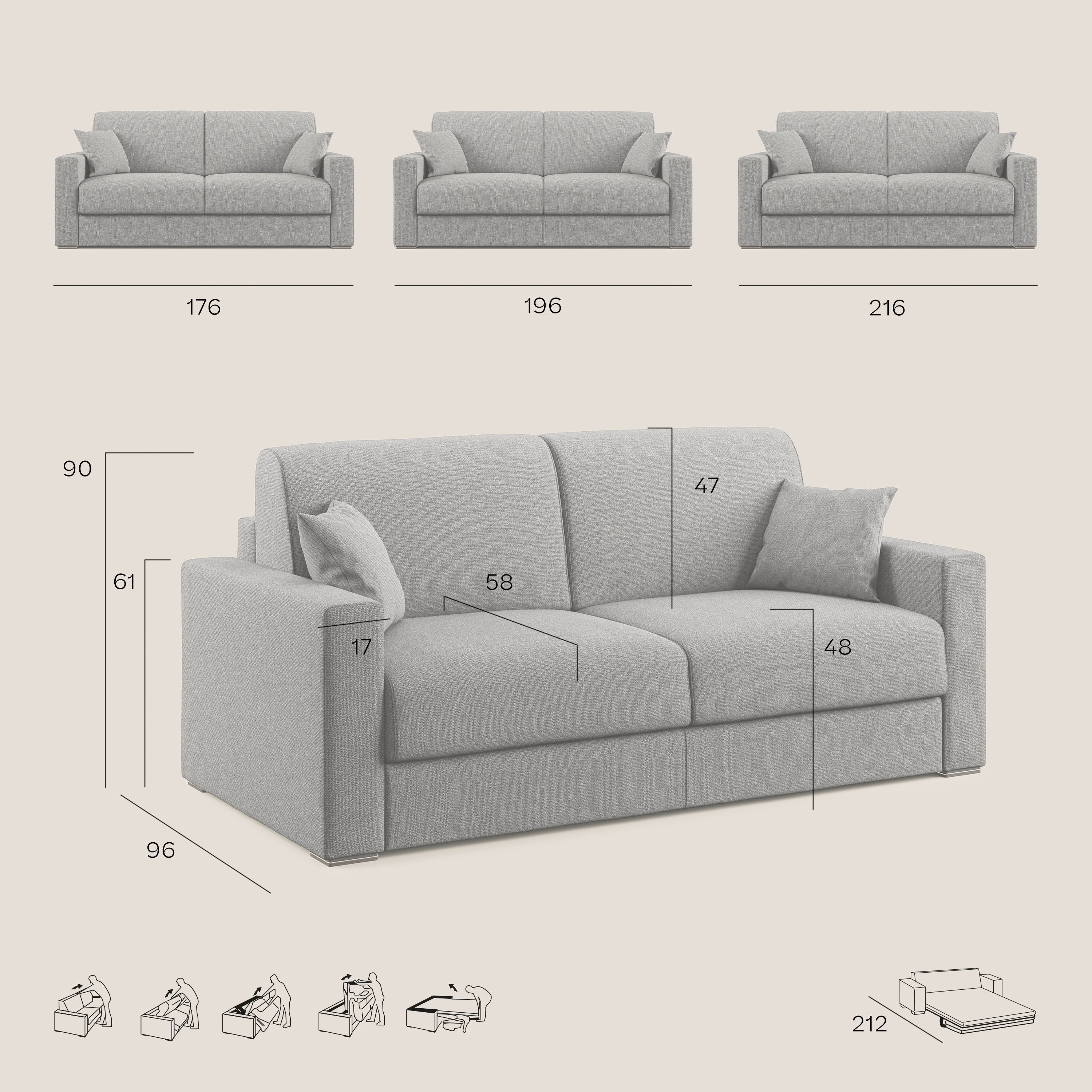 Best canapé lit convertible en tissu détachable QuickClean T08 vert - Image 8