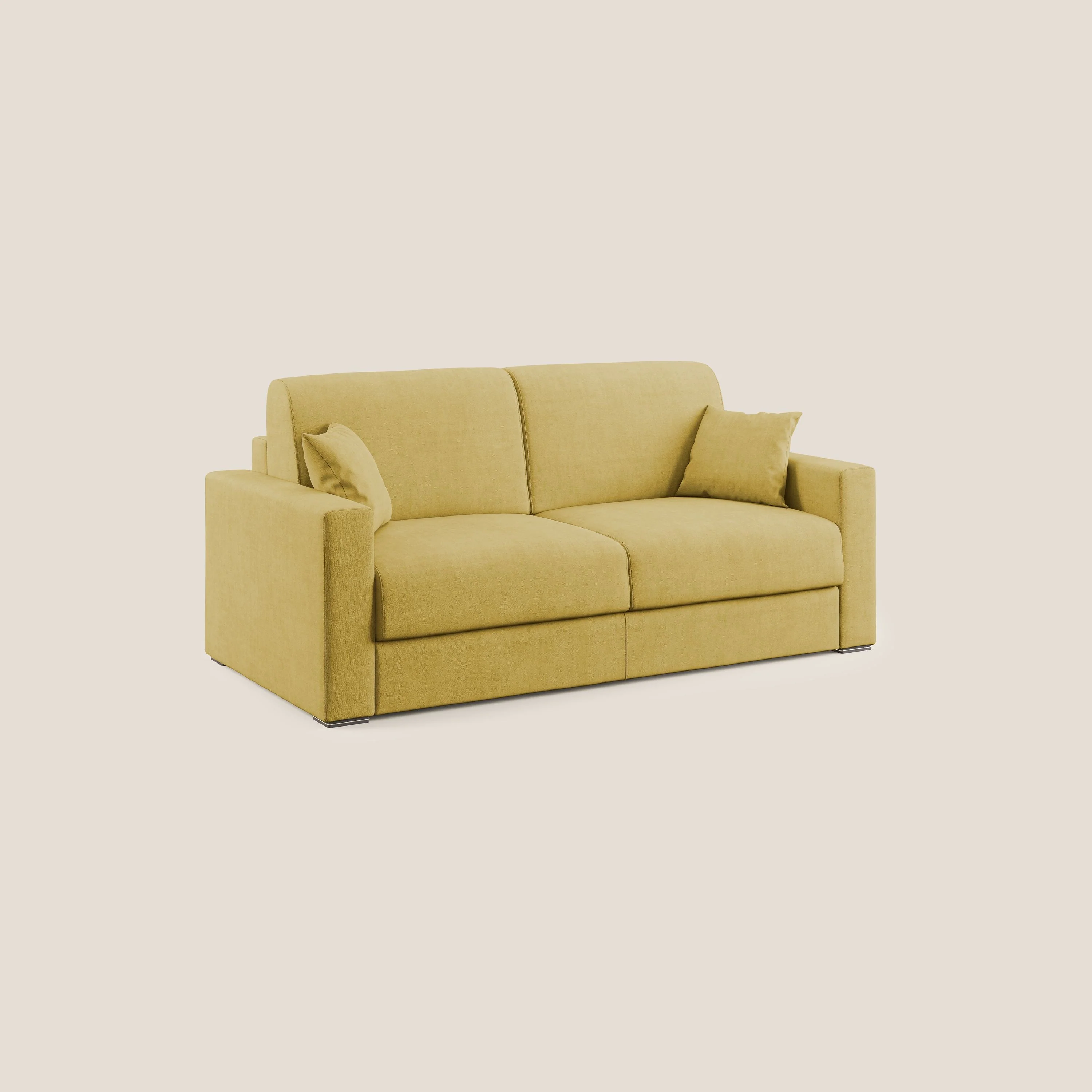 Best Canapé convertible en tissu imperméable T02 jaune - Image 3