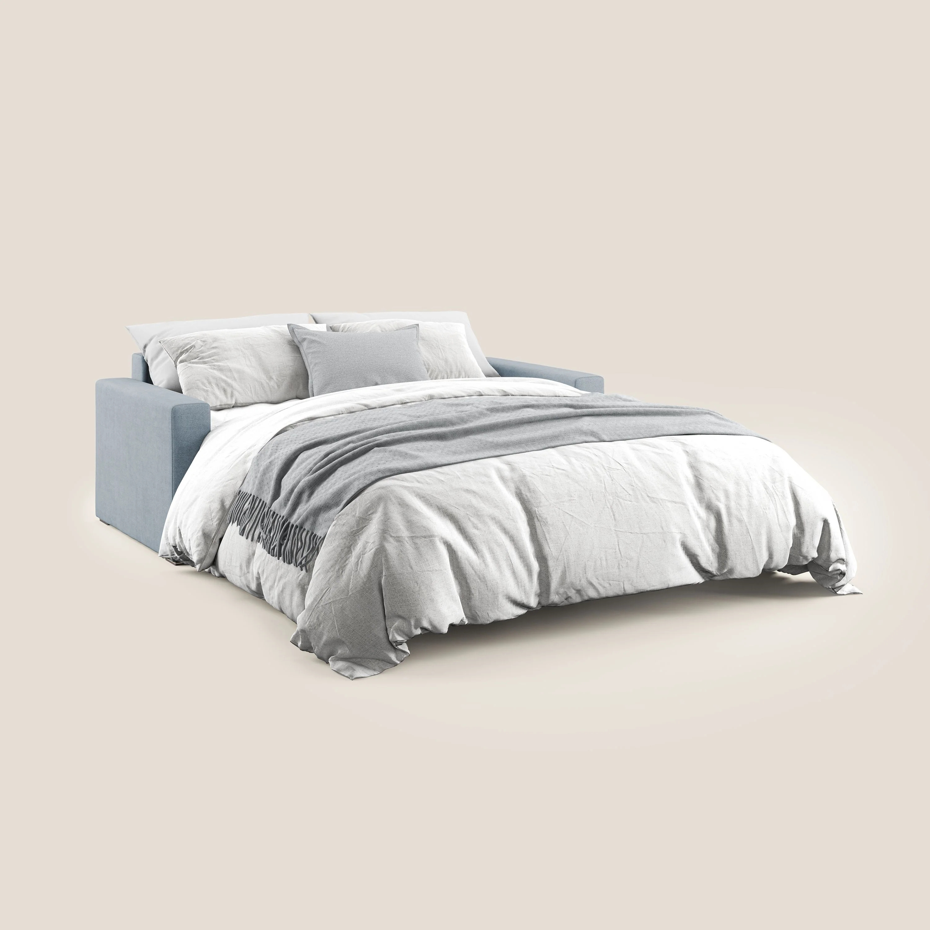 Best Canapé convertible en tissu imperméable T02 sucre glace - Image 2