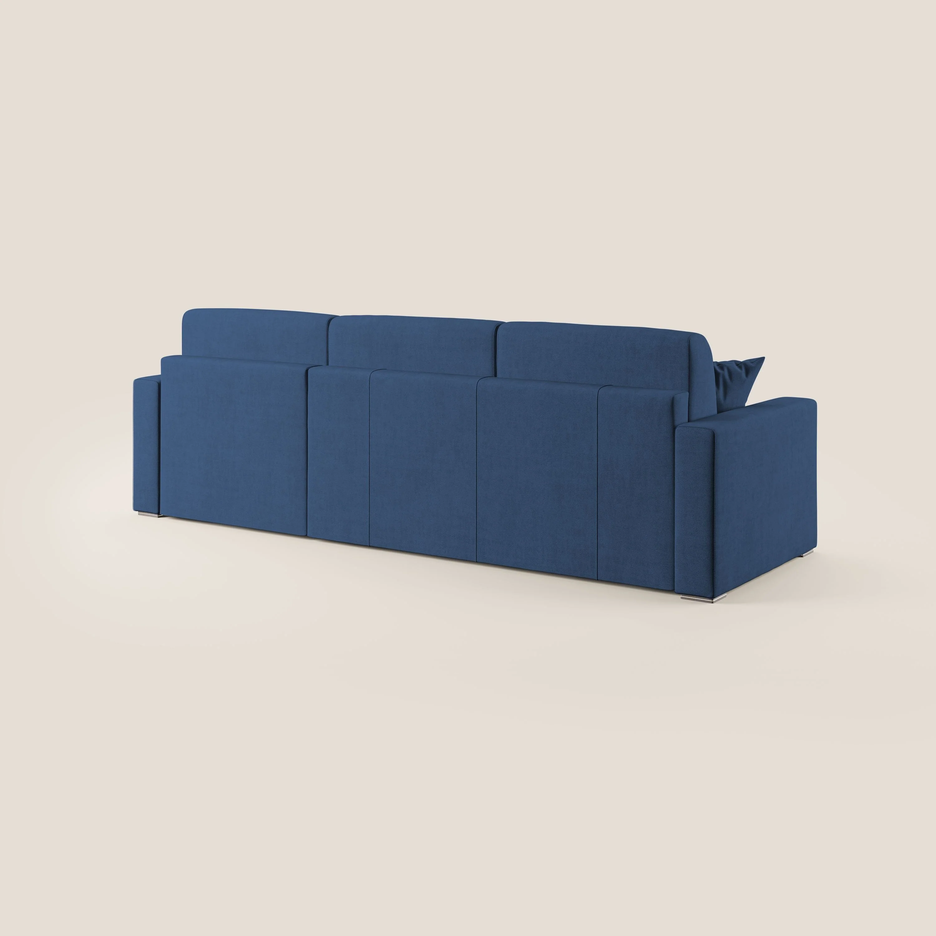 Best Canapé d'angle convertible en tissu imperméable T02 bleu - Image 6