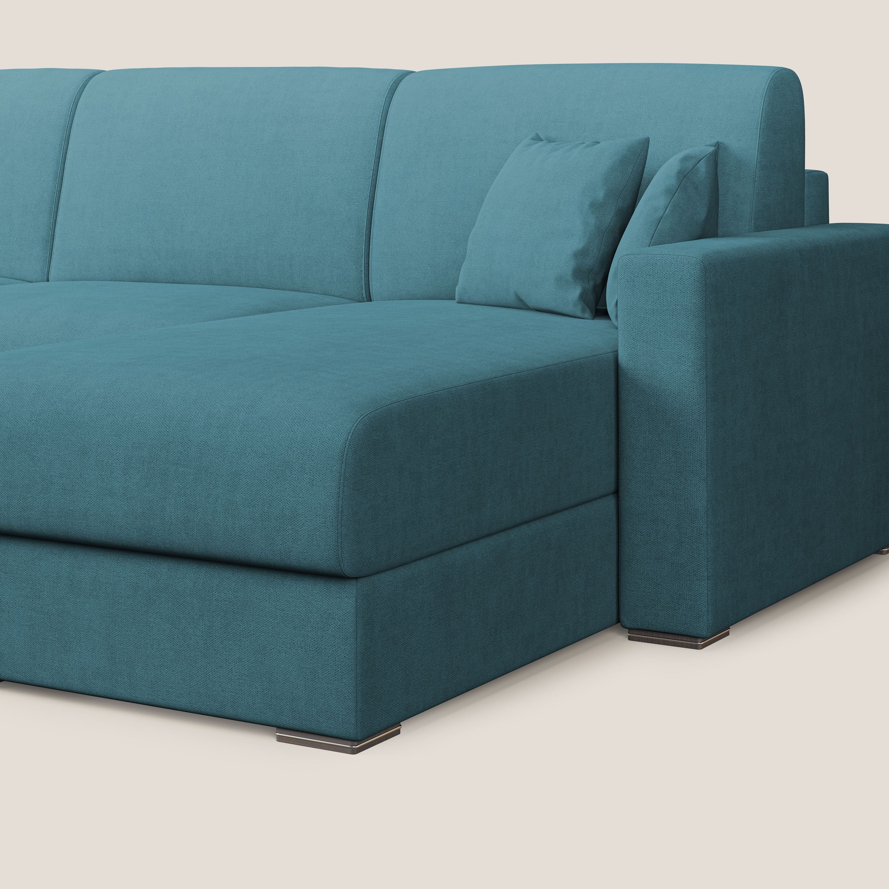 Best Canapé d'angle convertible en tissu imperméable T02 bleu ciel - Image 7