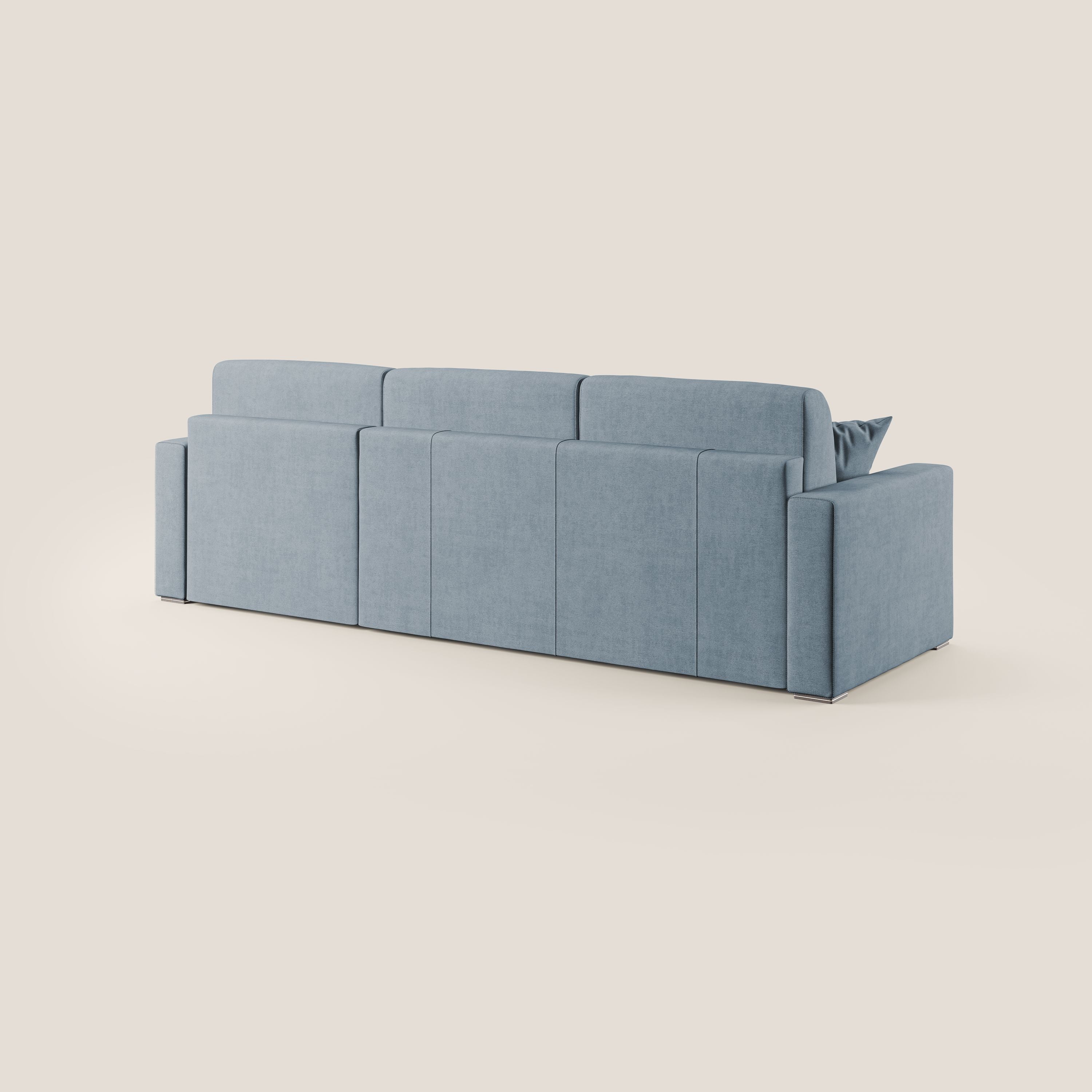 Best Canapé d'angle convertible en tissu imperméable T02 bleu pastel - Image 6