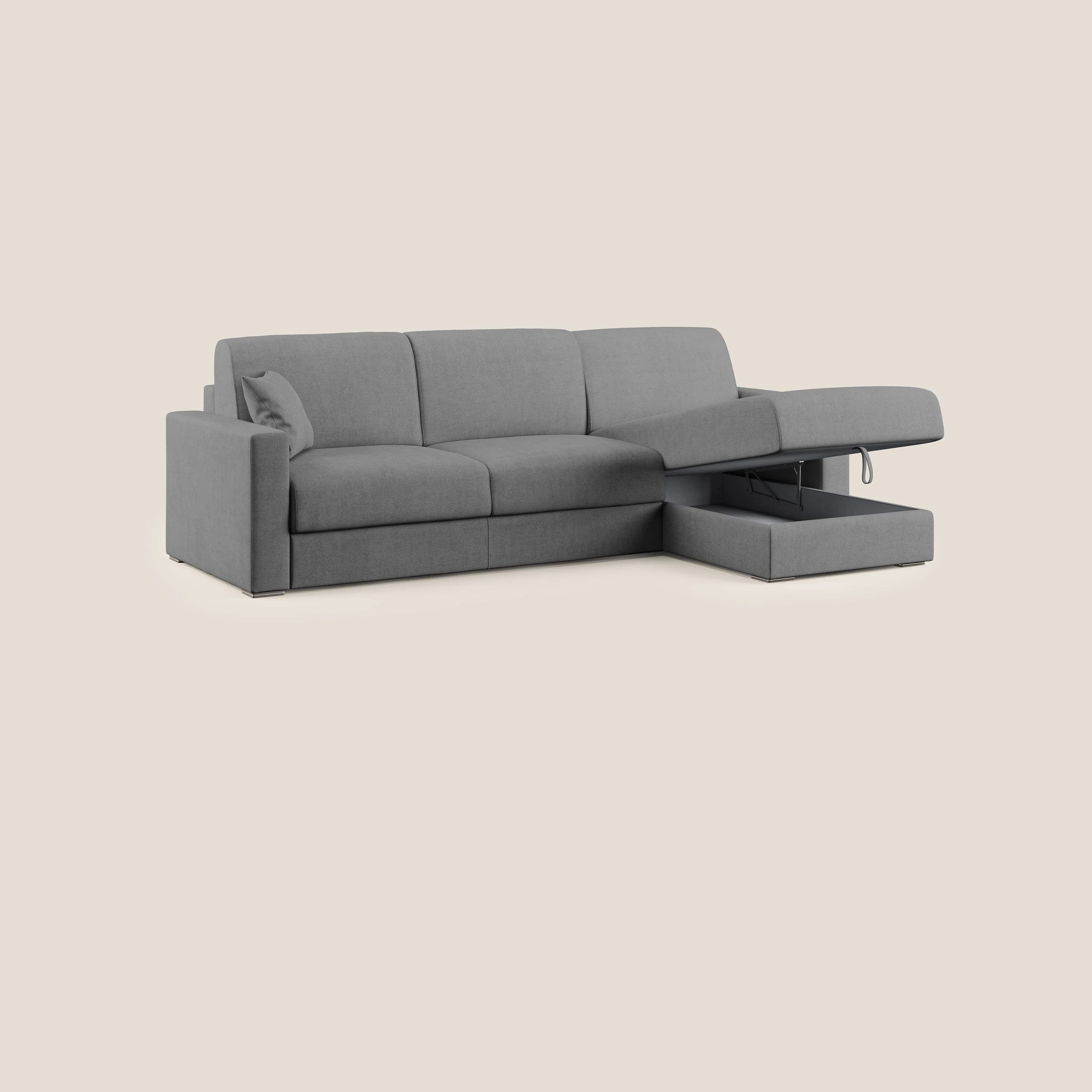 Best Canapé d'angle convertible en tissu imperméable T02 gris - Image 9