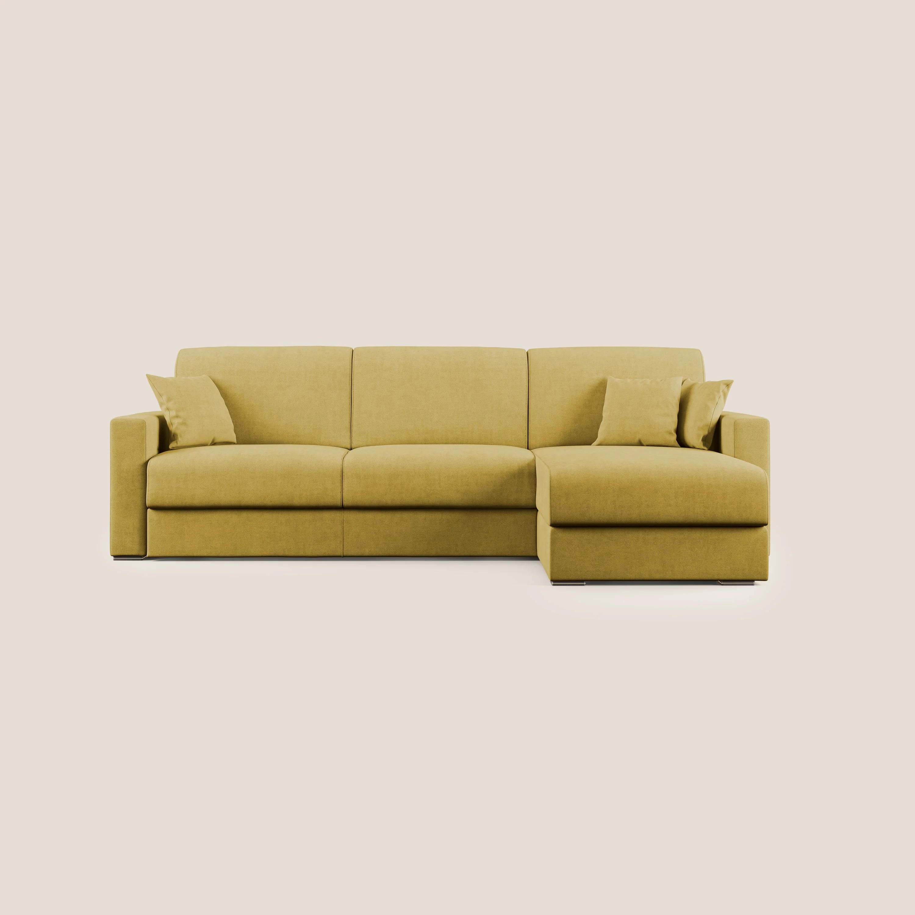 Best Canapé d'angle convertible en tissu imperméable T02 vert