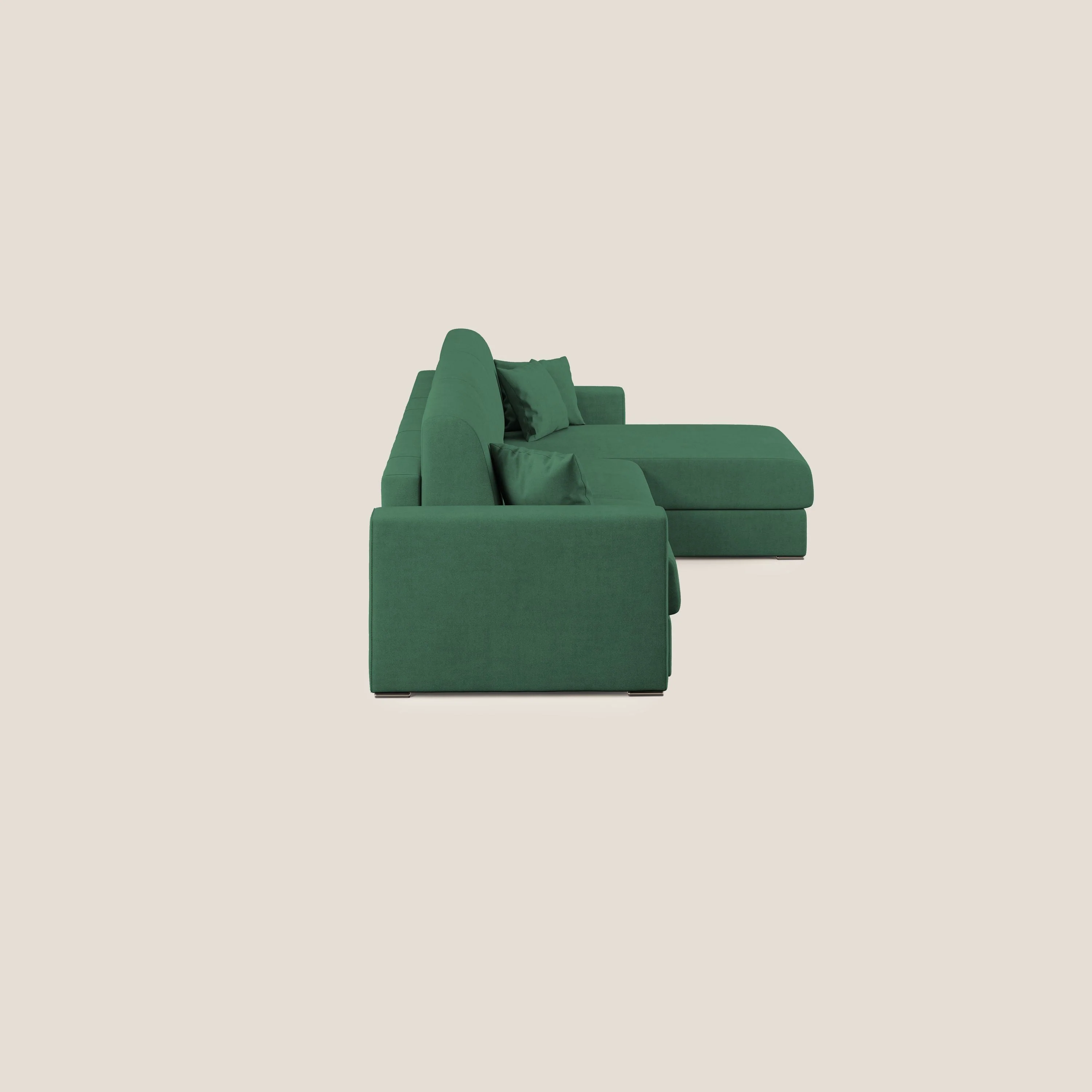 Best Canapé d'angle convertible en tissu imperméable T02 vert - Image 5