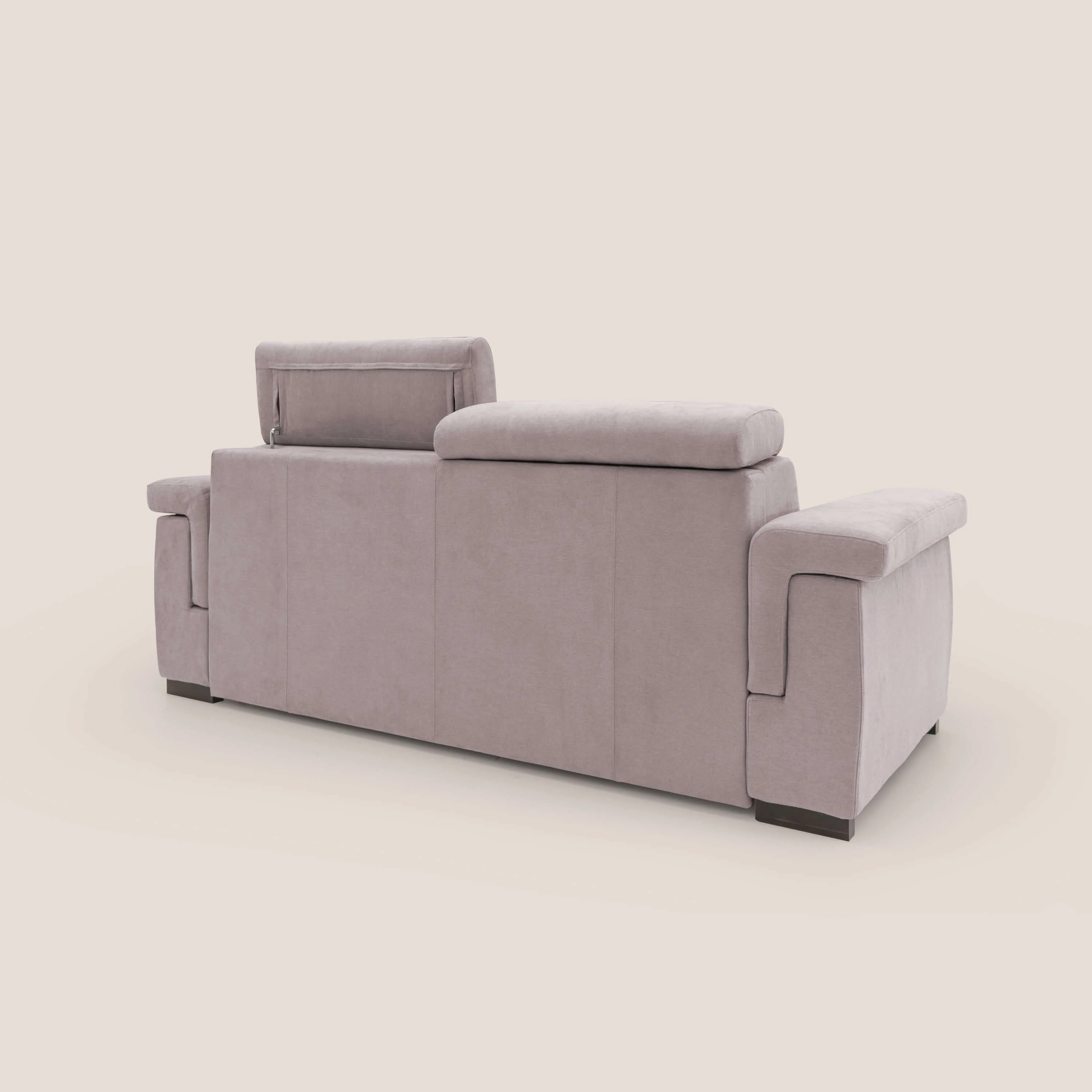 Bjorn Canapé convertible avec matelas H 18cm et têtières réglables en tissu imperméable T02 rose - Image 11