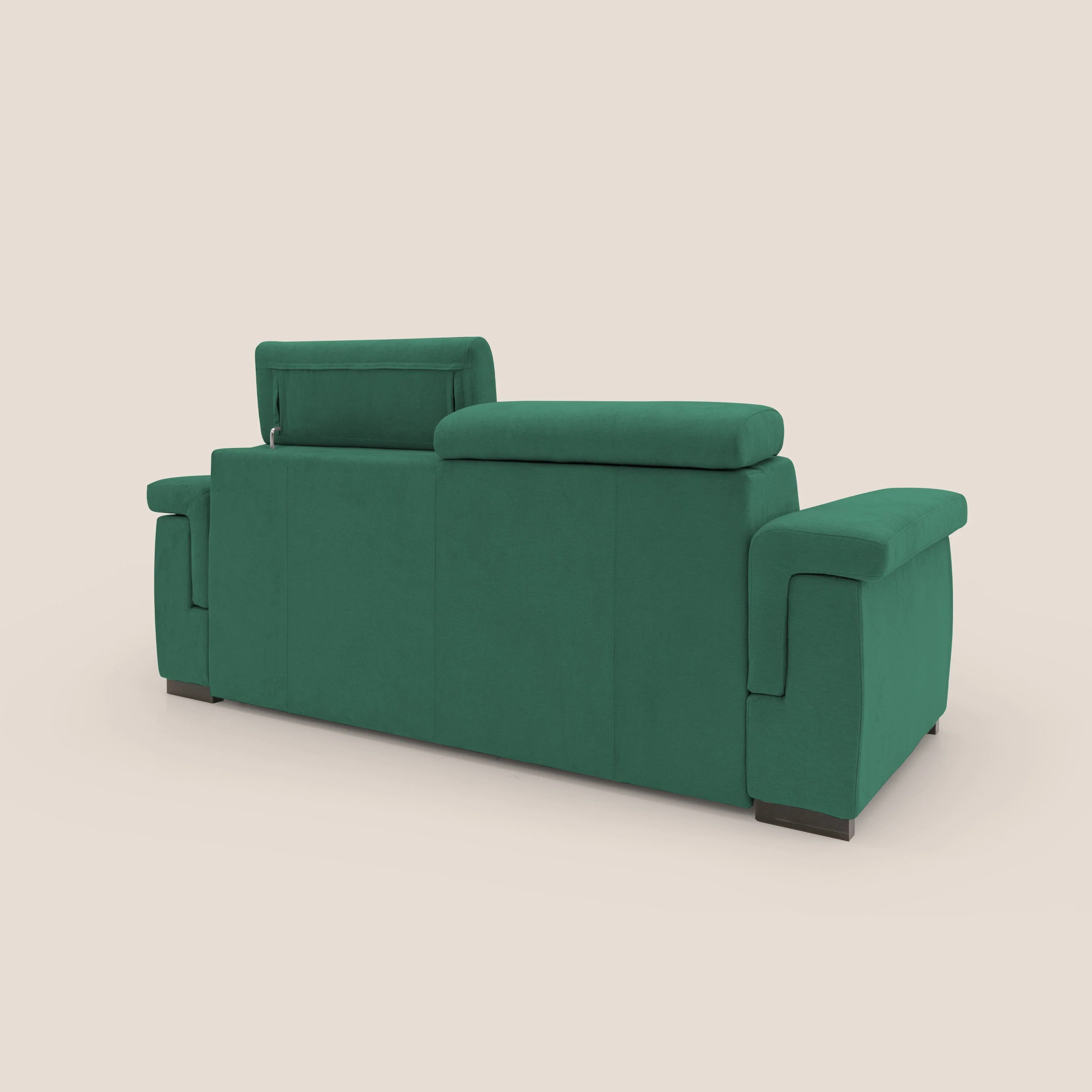 Bjorn Canapé convertible avec matelas H 18cm et têtières réglables en tissu imperméable T02 vert - Image 11