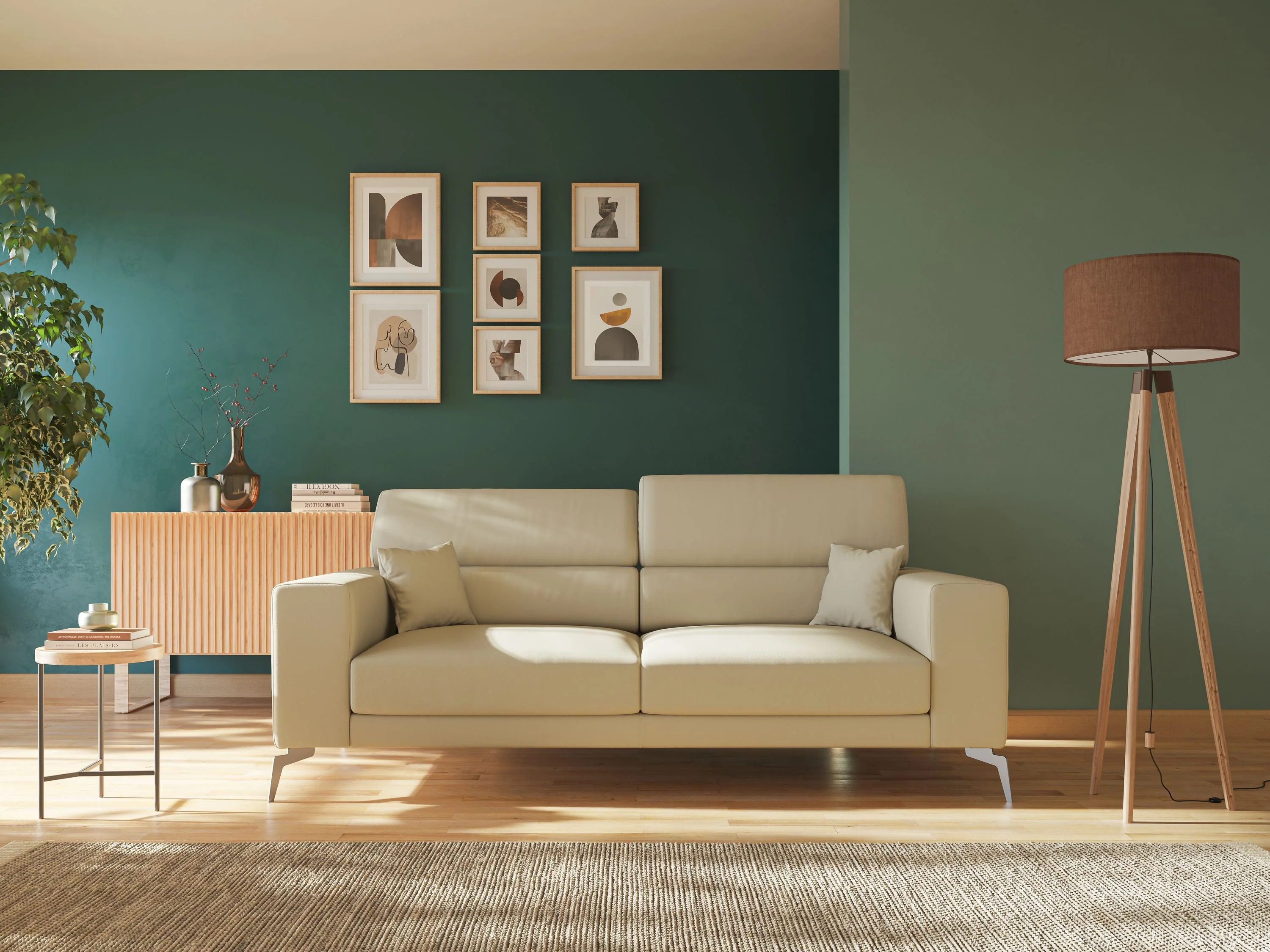 Blade Canapé moderne avec têtières inclinables en Similicuir T04 beige - Image 10