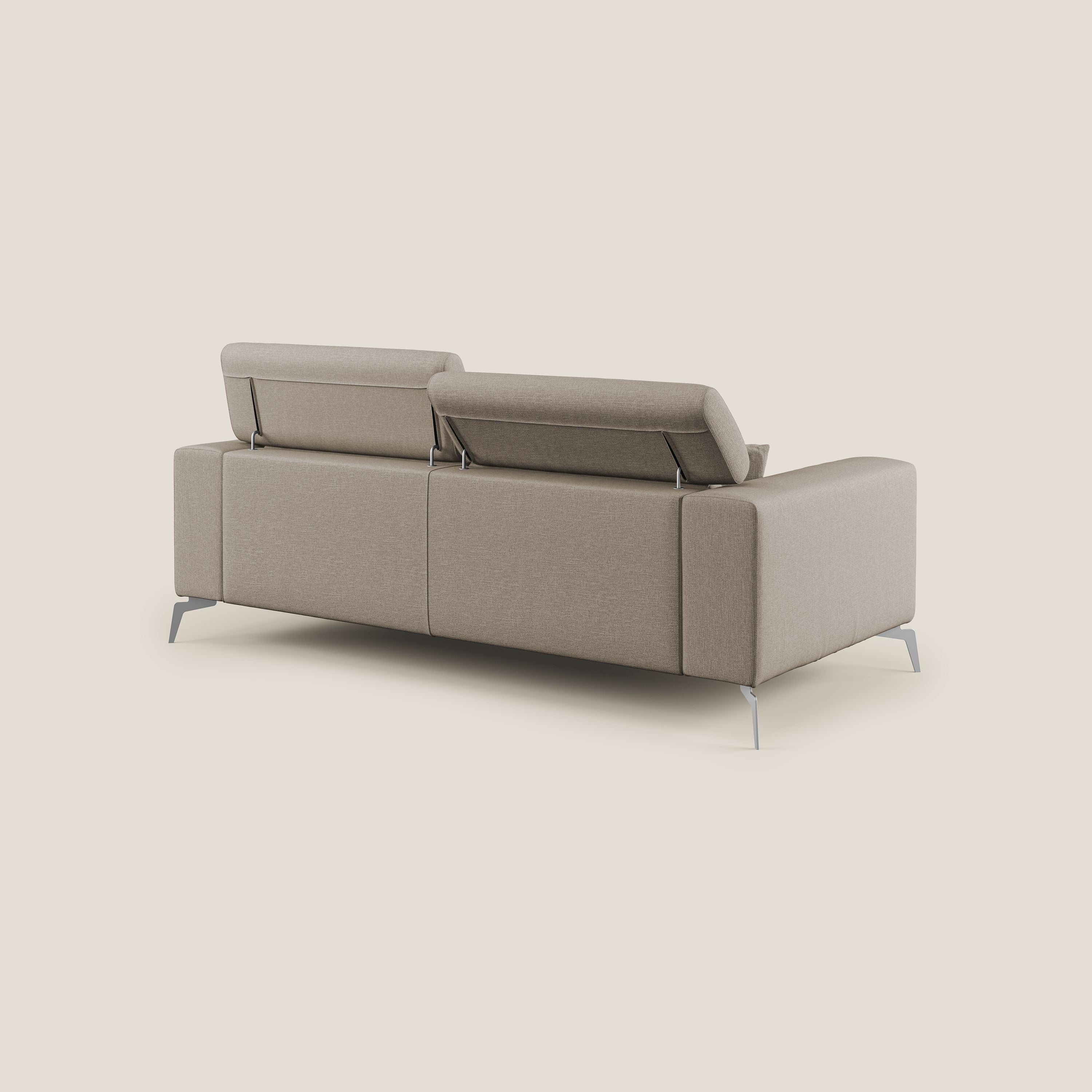 Blade canapĂ© avec tĂȘtiĂšres inclinables en tissu impermĂ©able mixte coton T13 beige - Image 4