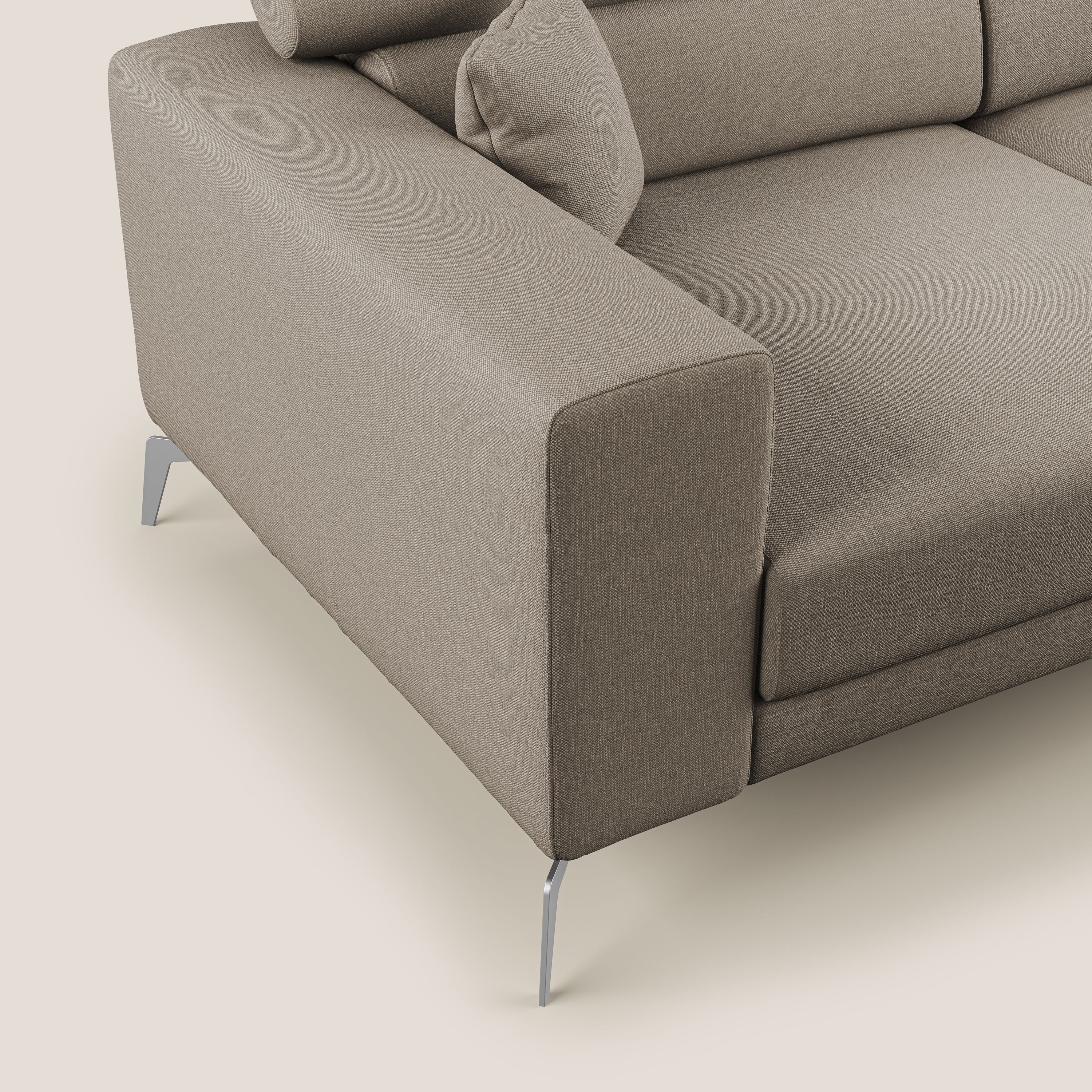 Blade canapĂ© avec tĂȘtiĂšres inclinables en tissu impermĂ©able mixte coton T13 beige - Image 5