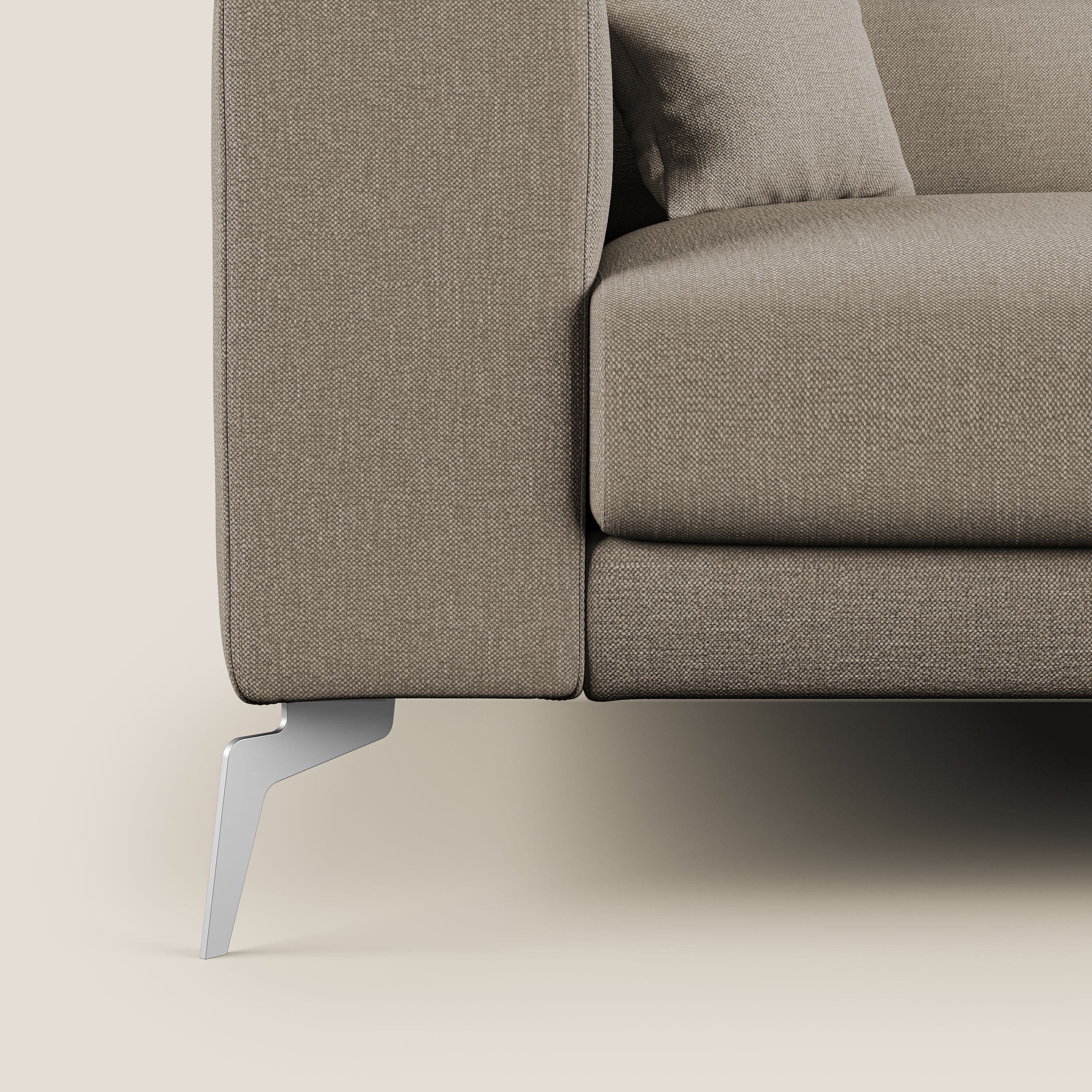 Blade canapĂ© avec tĂȘtiĂšres inclinables en tissu impermĂ©able mixte coton T13 beige - Image 7