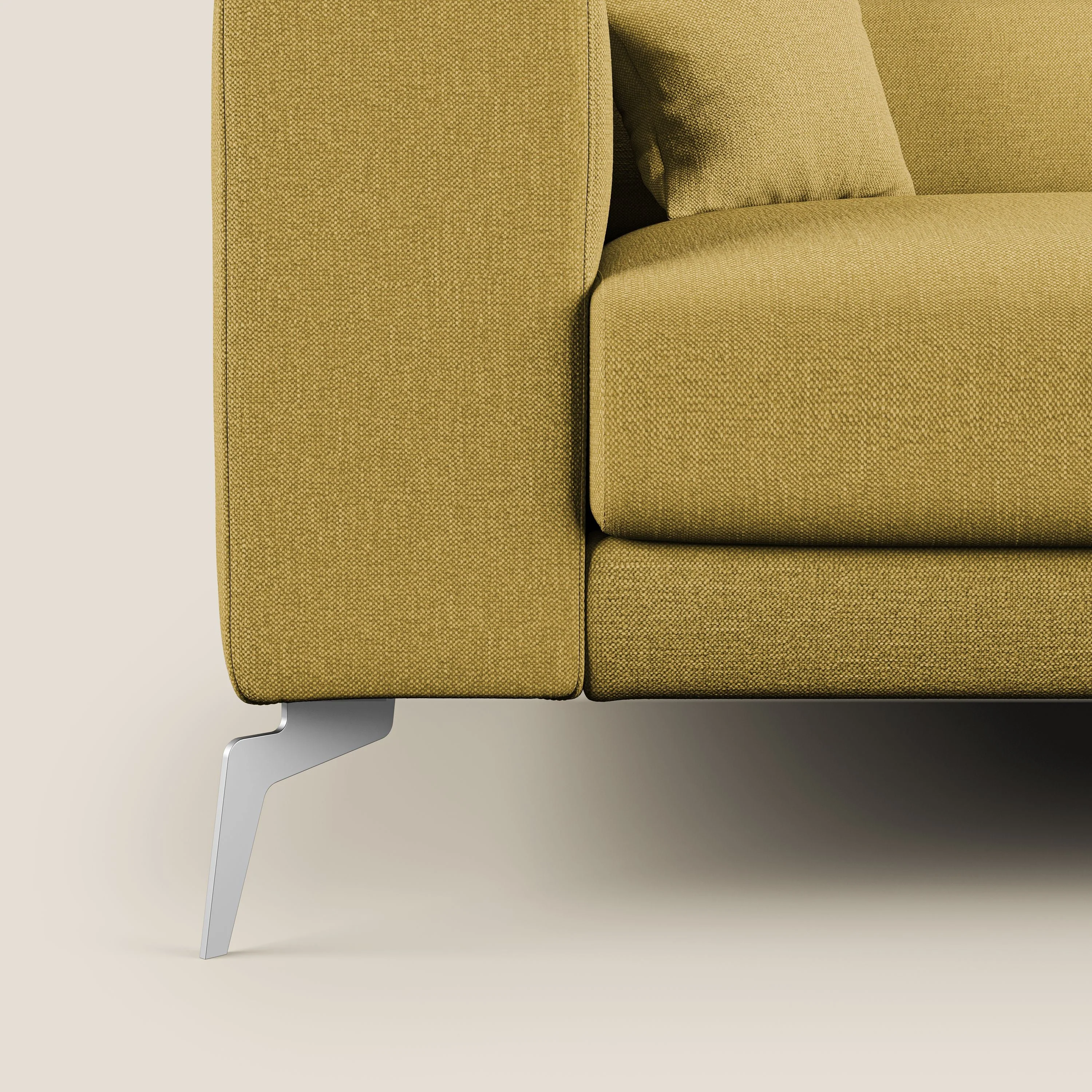Blade canapé avec têtières inclinables en tissu imperméable mixte coton T13 jaune - Image 7