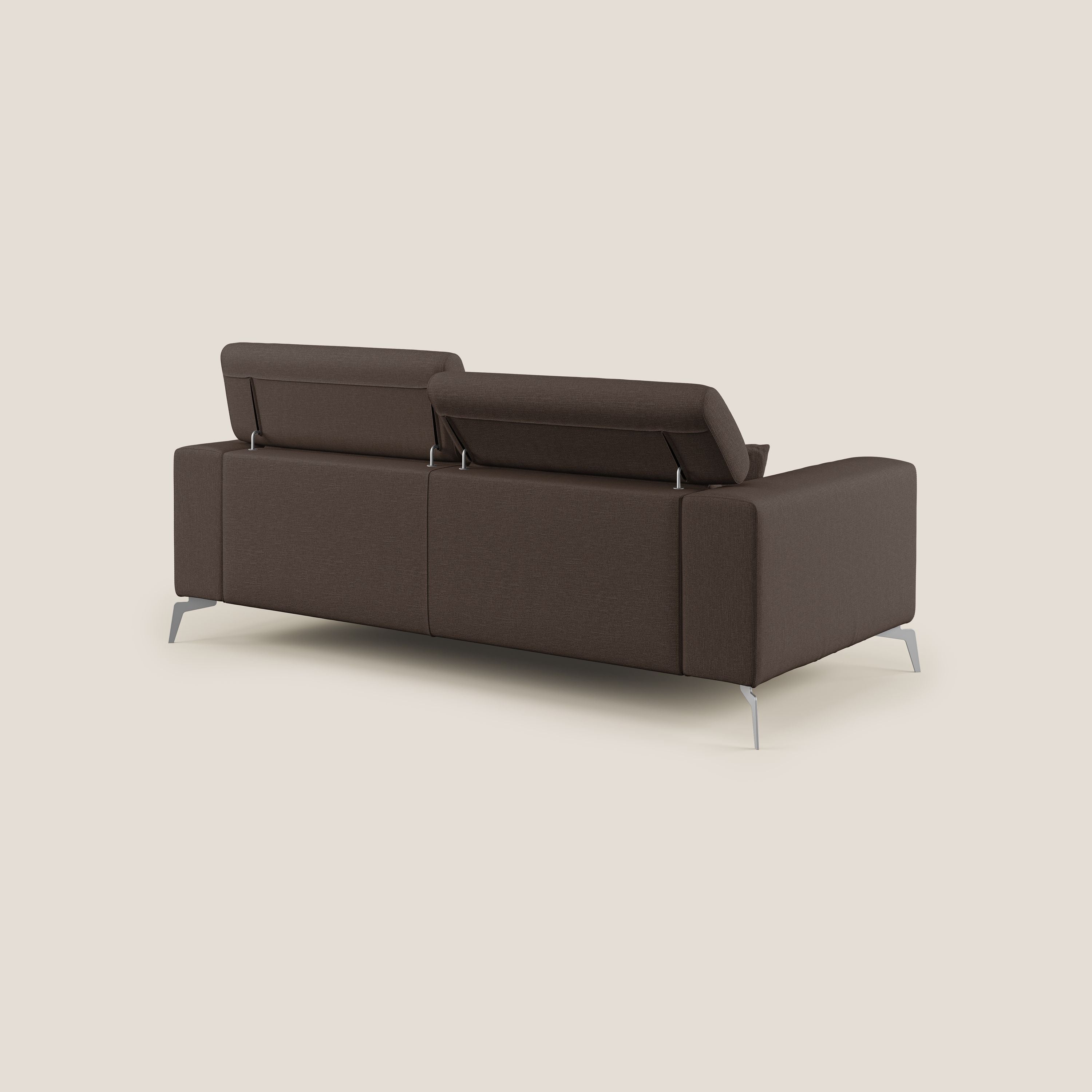 Blade canapé avec têtières inclinables en tissu imperméable mixte coton T13 marron - Image 4