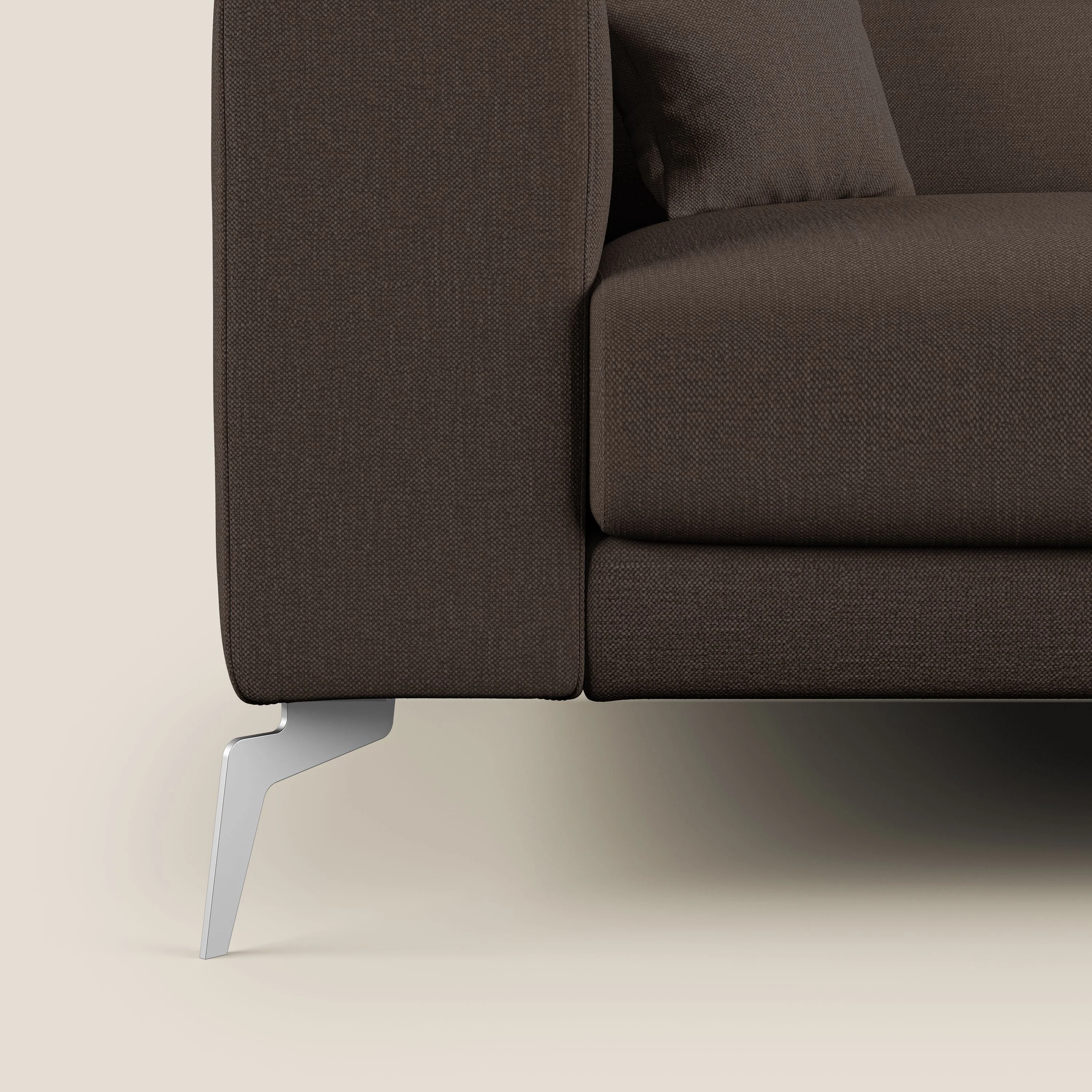 Blade canapé avec têtières inclinables en tissu imperméable mixte coton T13 marron - Image 7
