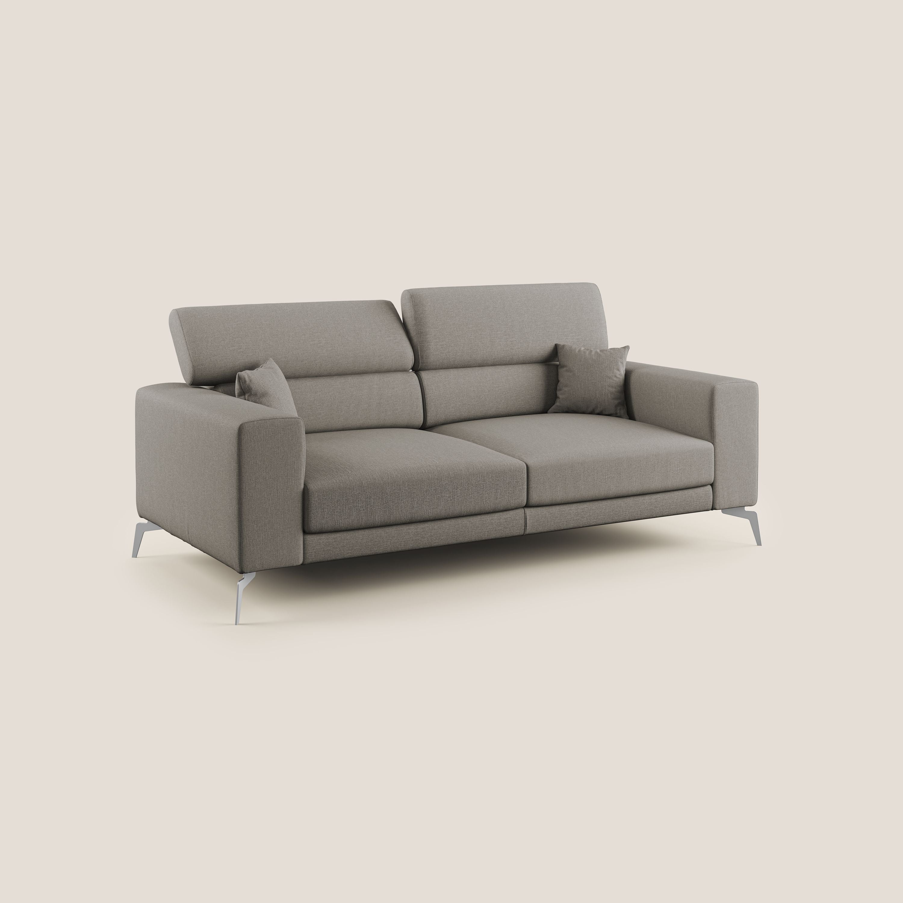 Blade canapé avec têtières inclinables en tissu imperméable mixte coton T13 Taupe tortora - Image 2