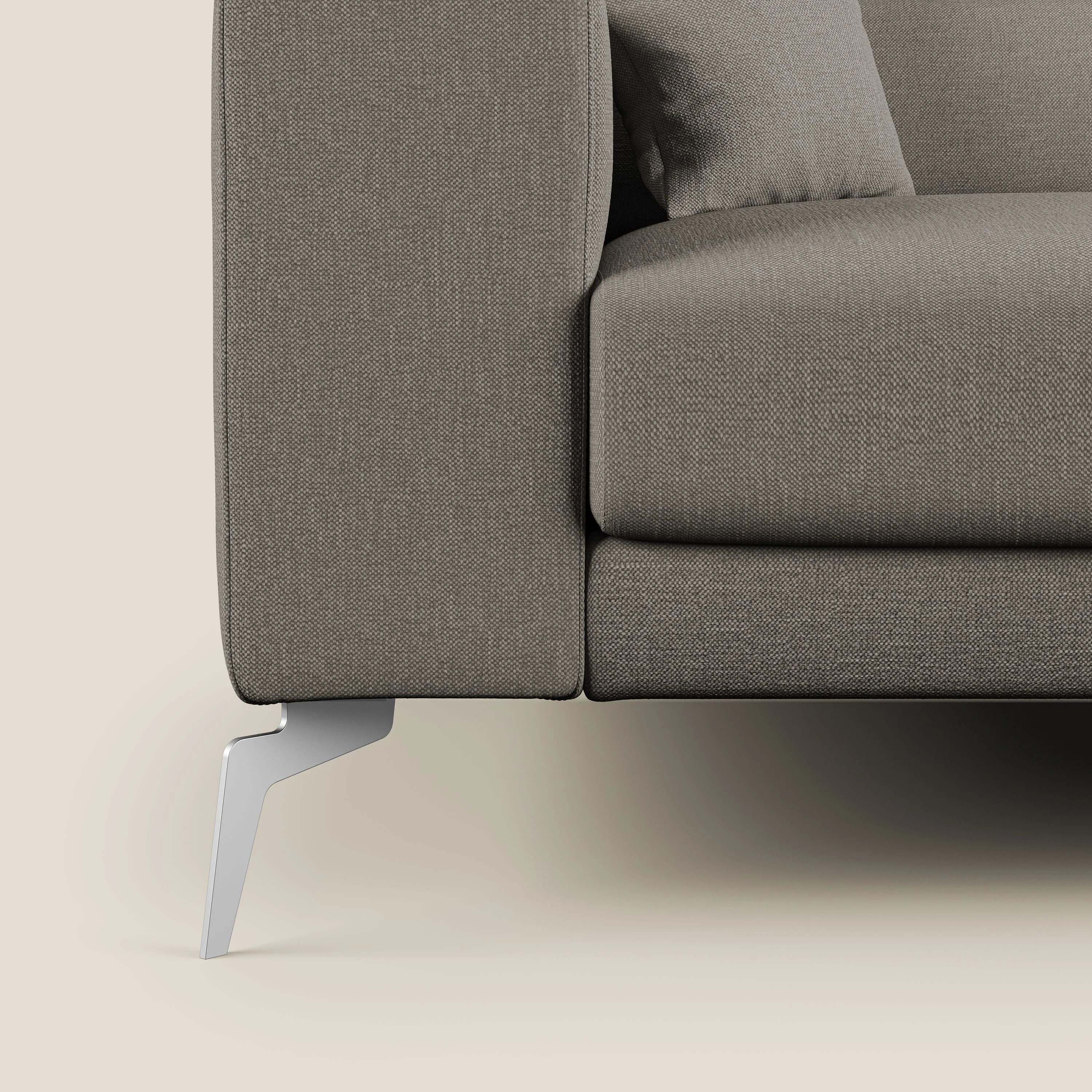 Blade canapé avec têtières inclinables en tissu imperméable mixte coton T13 Taupe tortora - Image 7