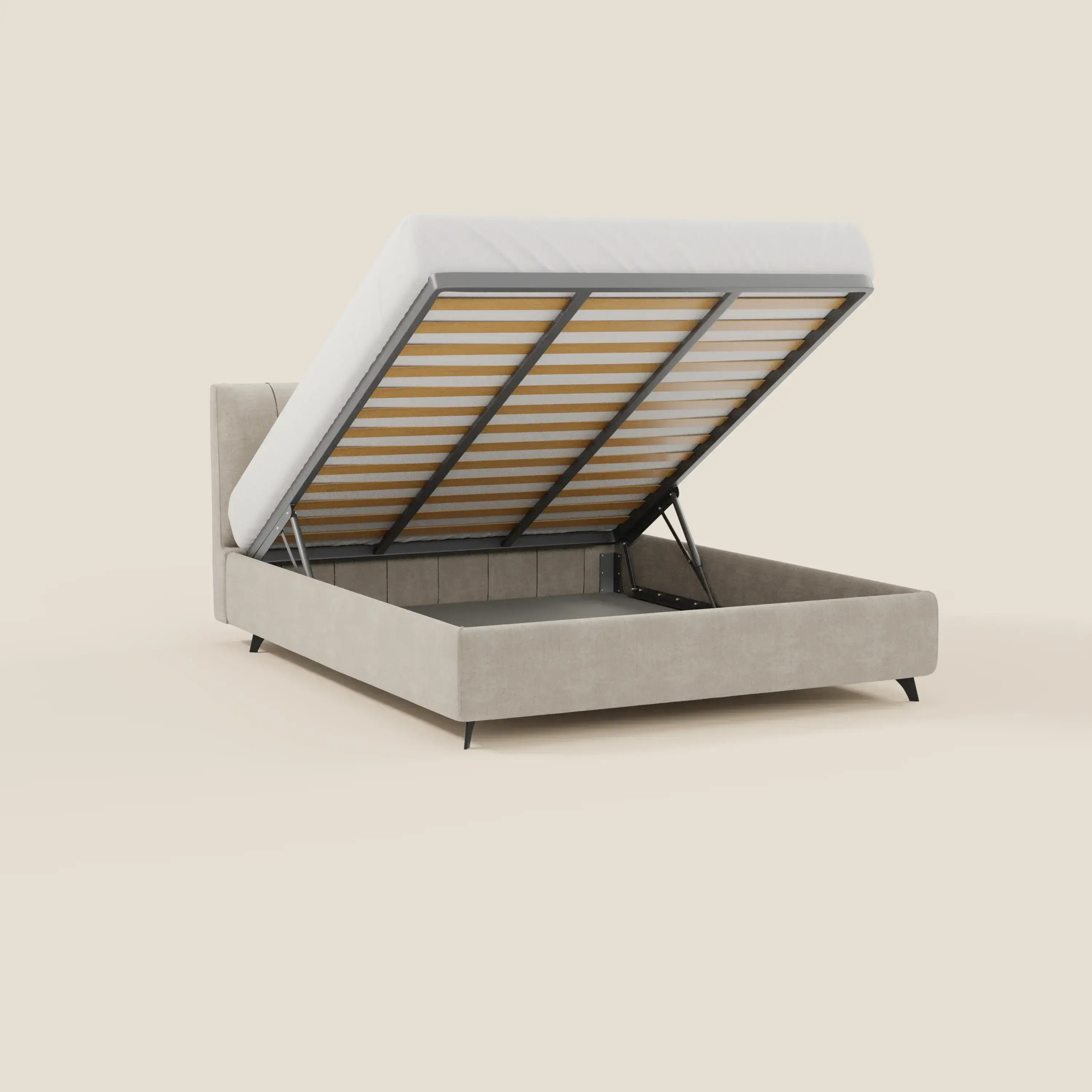 Bogart Lit coffre Édition Grande Fratello - déhoussable en tissu détachable T22 crème - Image 2