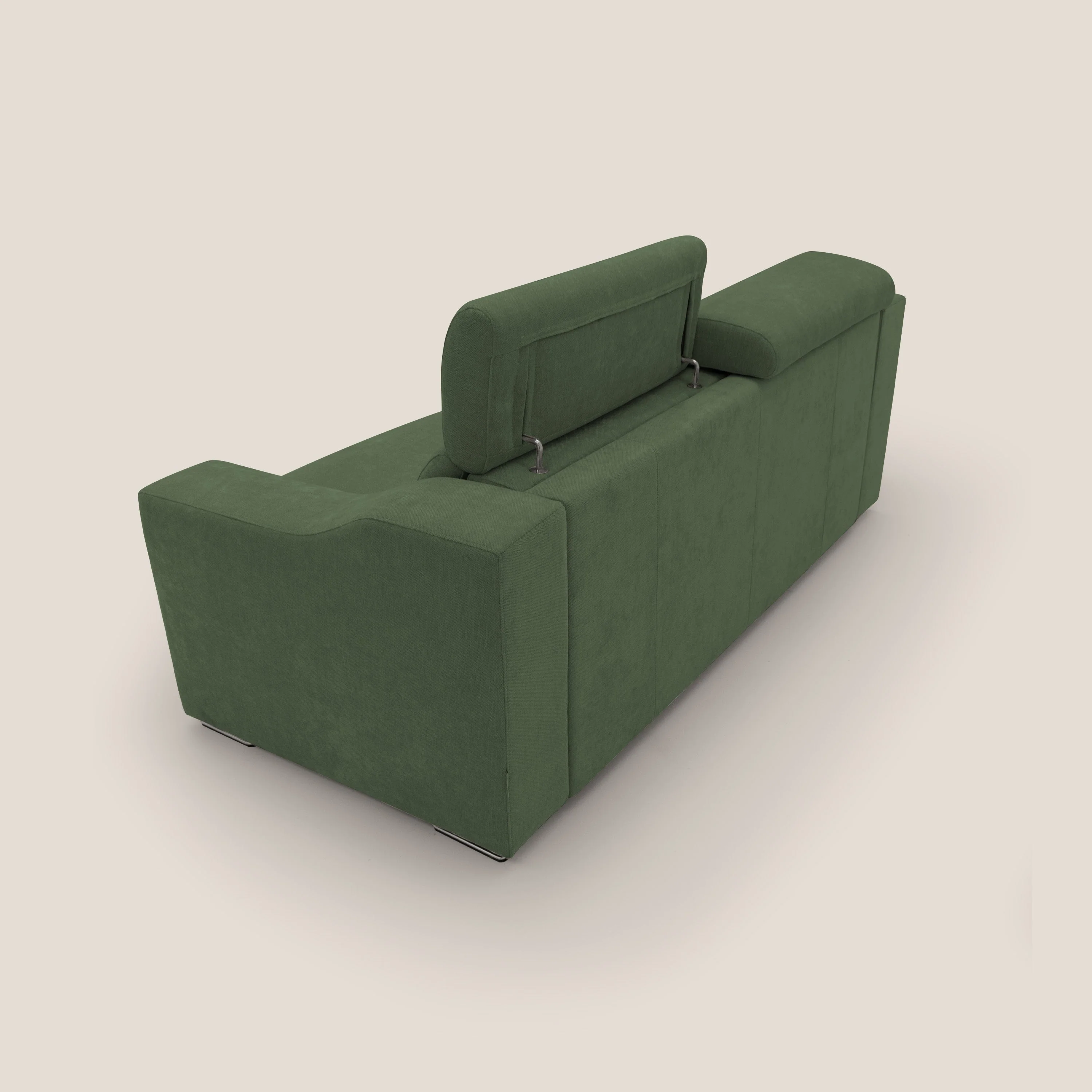 Bomber Canapé convertible matrimonial avec têtières en tissu imperméable T14 vert - Image 10