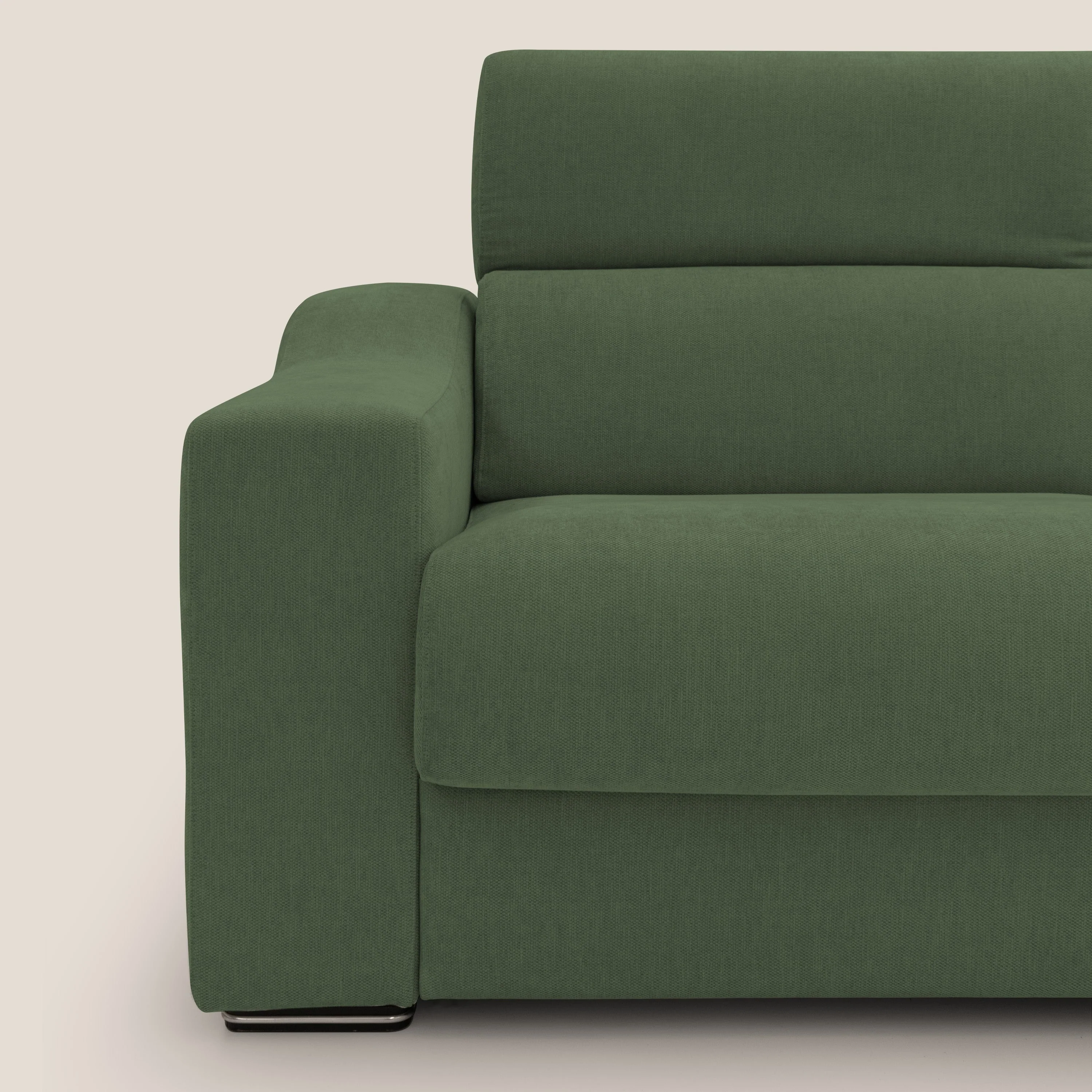 Bomber Canapé convertible matrimonial avec têtières en tissu imperméable T14 vert - Image 6